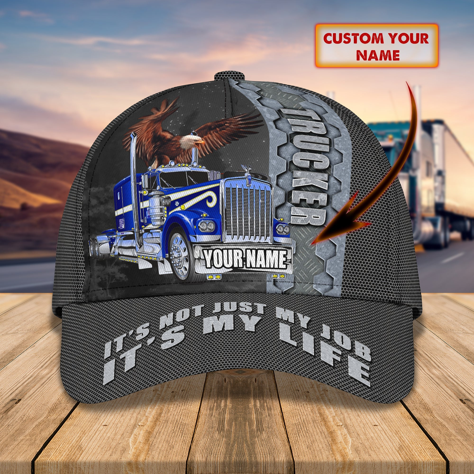 Custom Classic Trucker Cap - Personalized Name Cap Trucker Hats Custom Hats Gifts For Men & Women