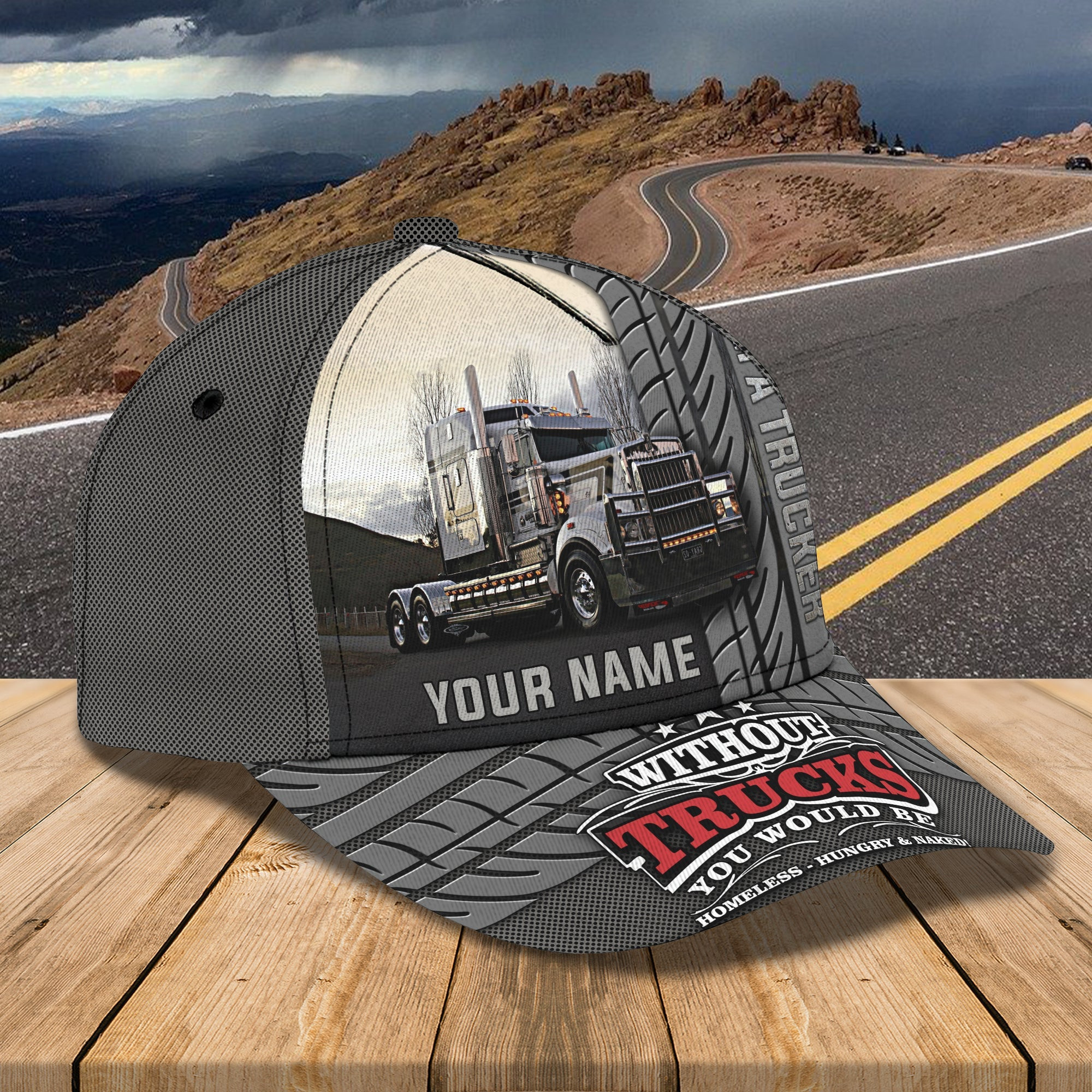 Custom Classic Trucker Cap - Personalized Name Cap Trucker Hats Custom Hats Gifts For Men & Women