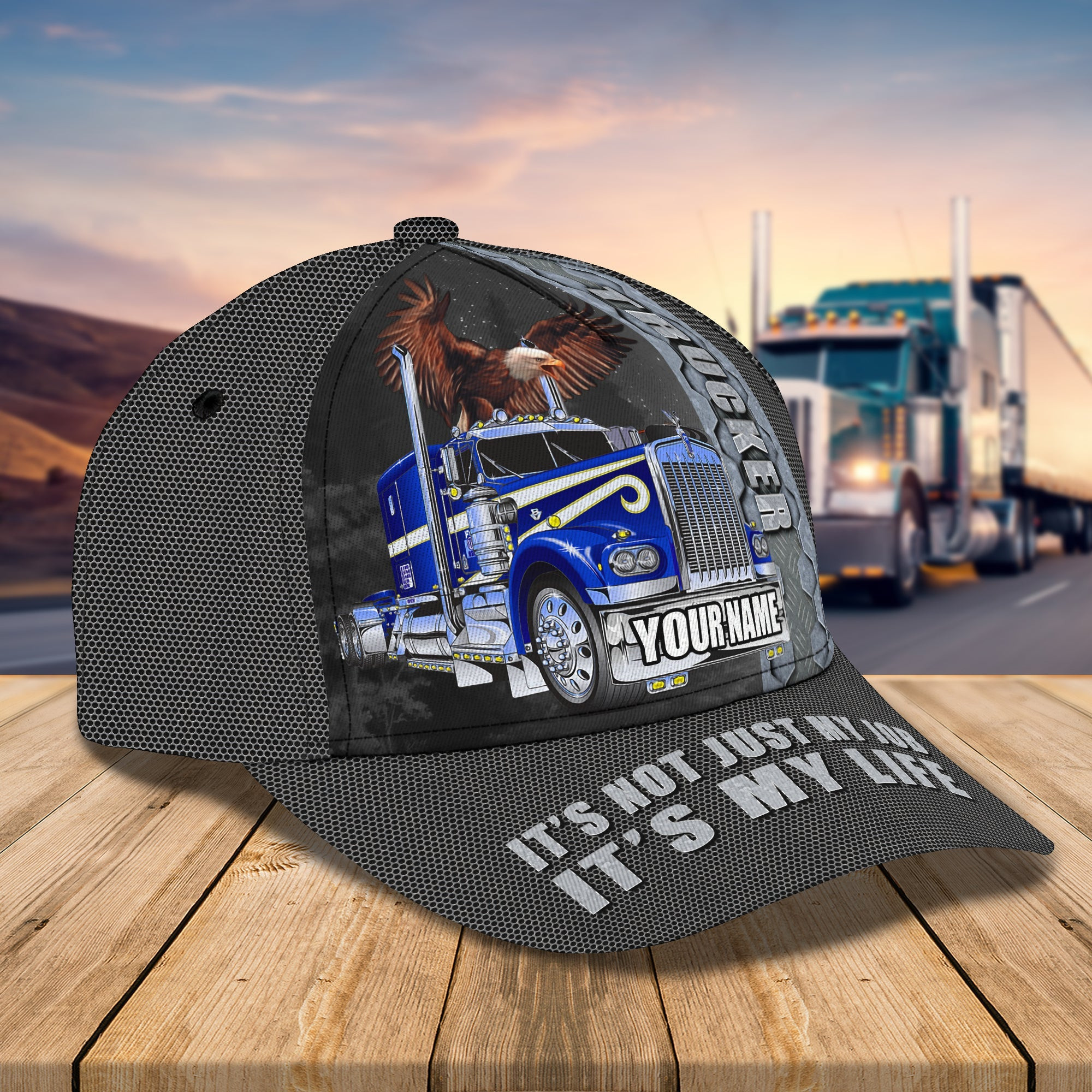 Custom Classic Trucker Cap - Personalized Name Cap Trucker Hats Custom Hats Gifts For Men & Women