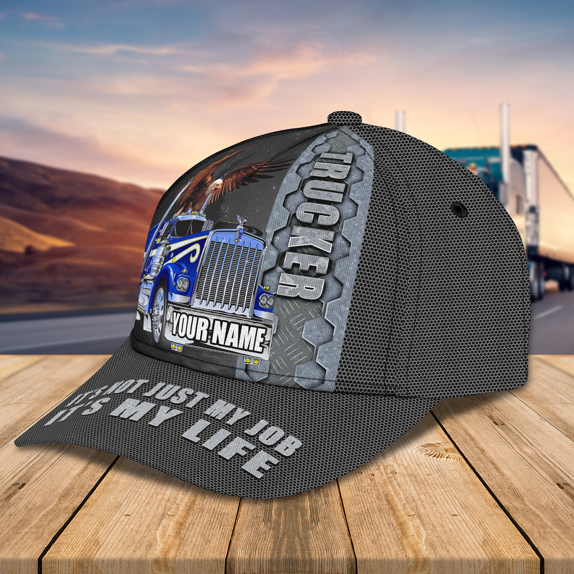 Custom Classic Trucker Cap - Personalized Name Cap Trucker Hats Custom Hats Gifts For Men & Women