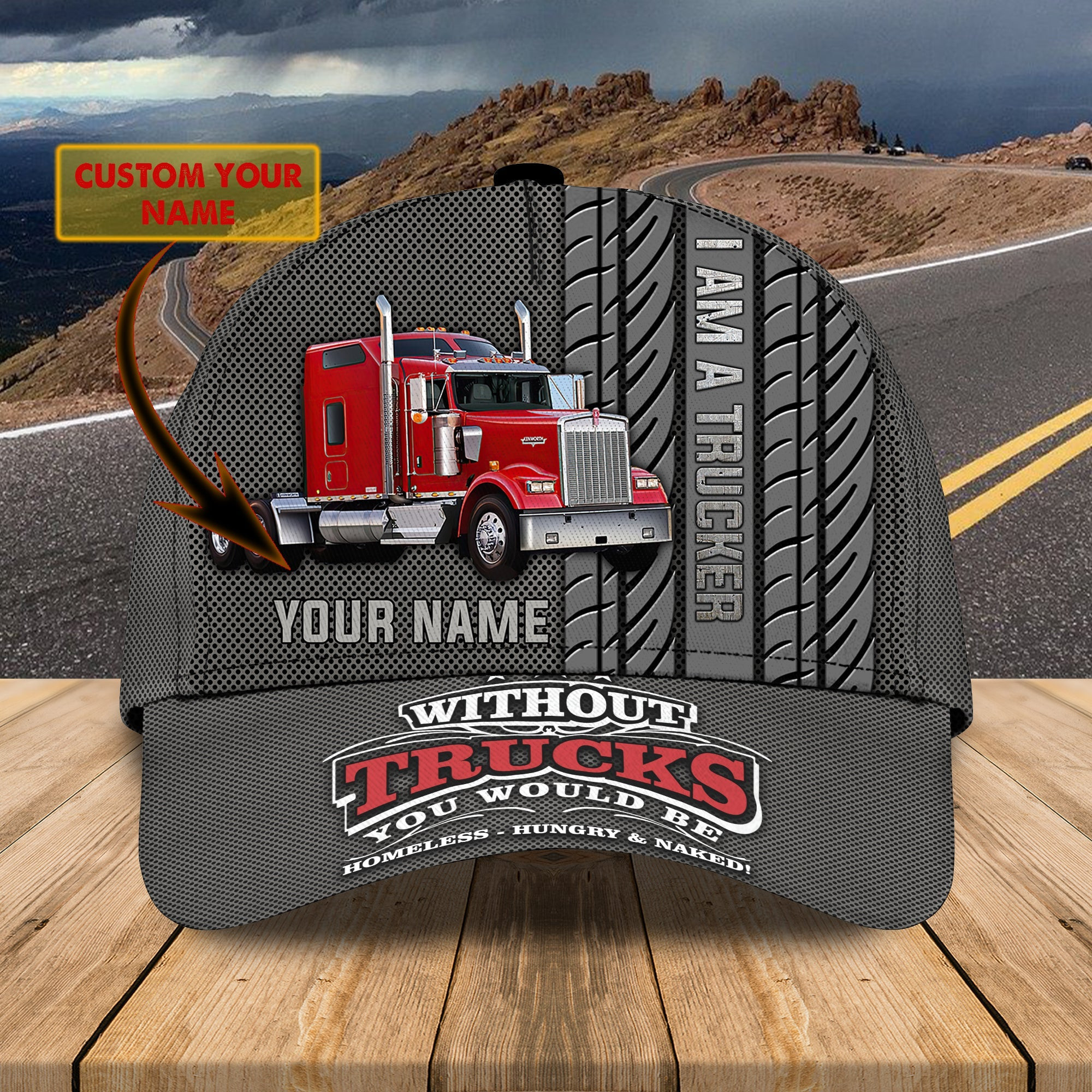 Custom Classic Trucker Cap - Personalized Name Hat Trucker Hats Custom Hats Gifts For Men & Women