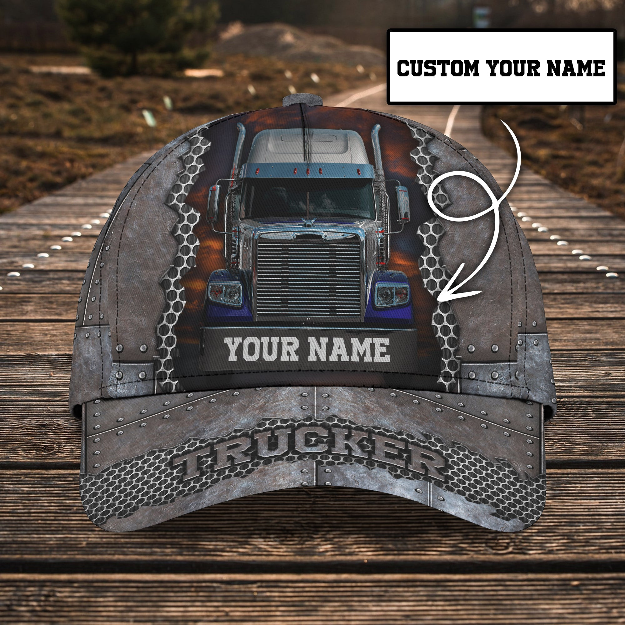 Custom Classic Trucker Cap - Personalized Name Hat Trucker Hats Custom Hats Gifts For Men & Women