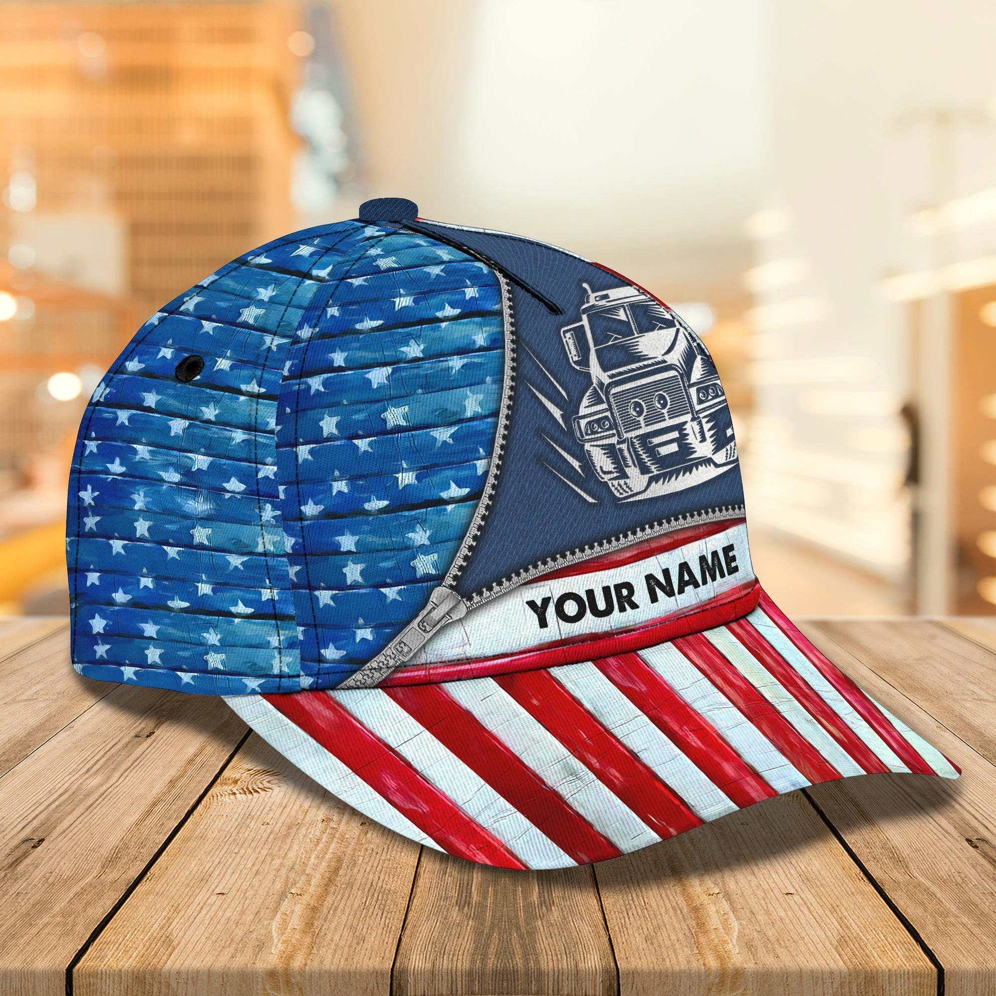 Custom Classic Trucker Cap - Personalized Name Option Trucker Hats Custom Hats Gifts For Men & Women