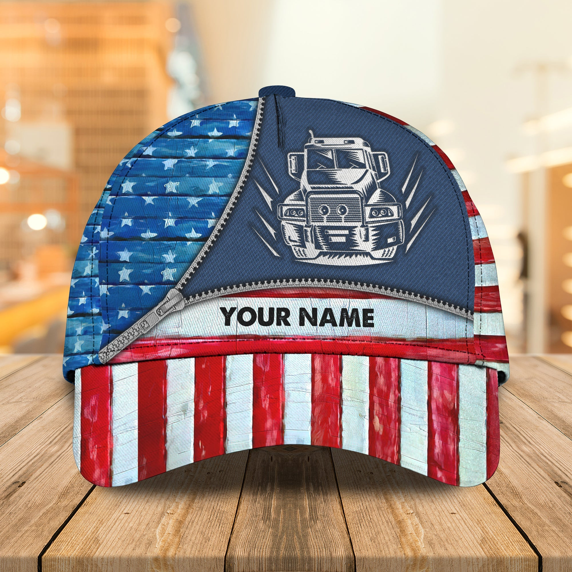 Custom Classic Trucker Cap - Personalized Name Option Trucker Hats Custom Hats Gifts For Men & Women