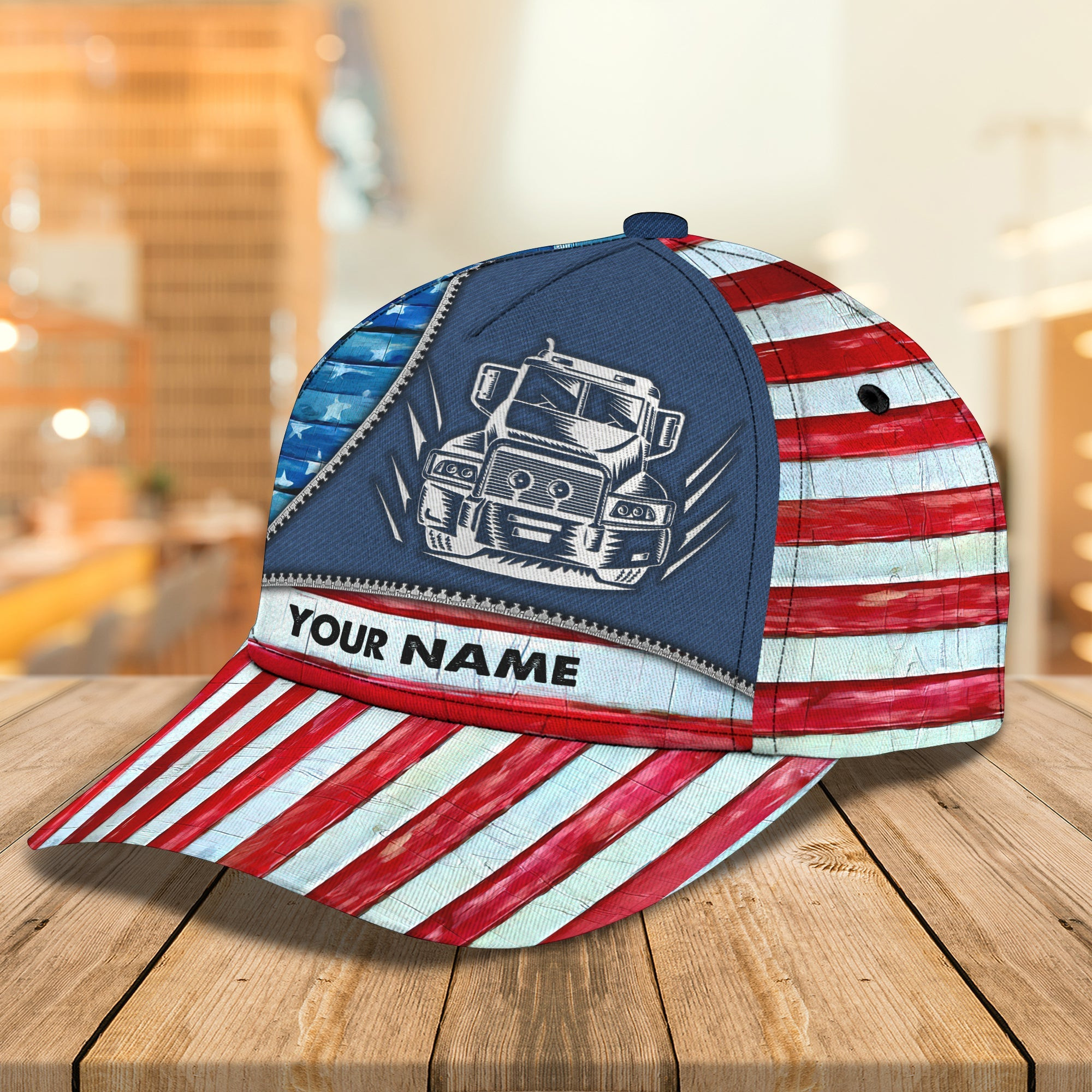 Custom Classic Trucker Cap - Personalized Name Option Trucker Hats Custom Hats Gifts For Men & Women