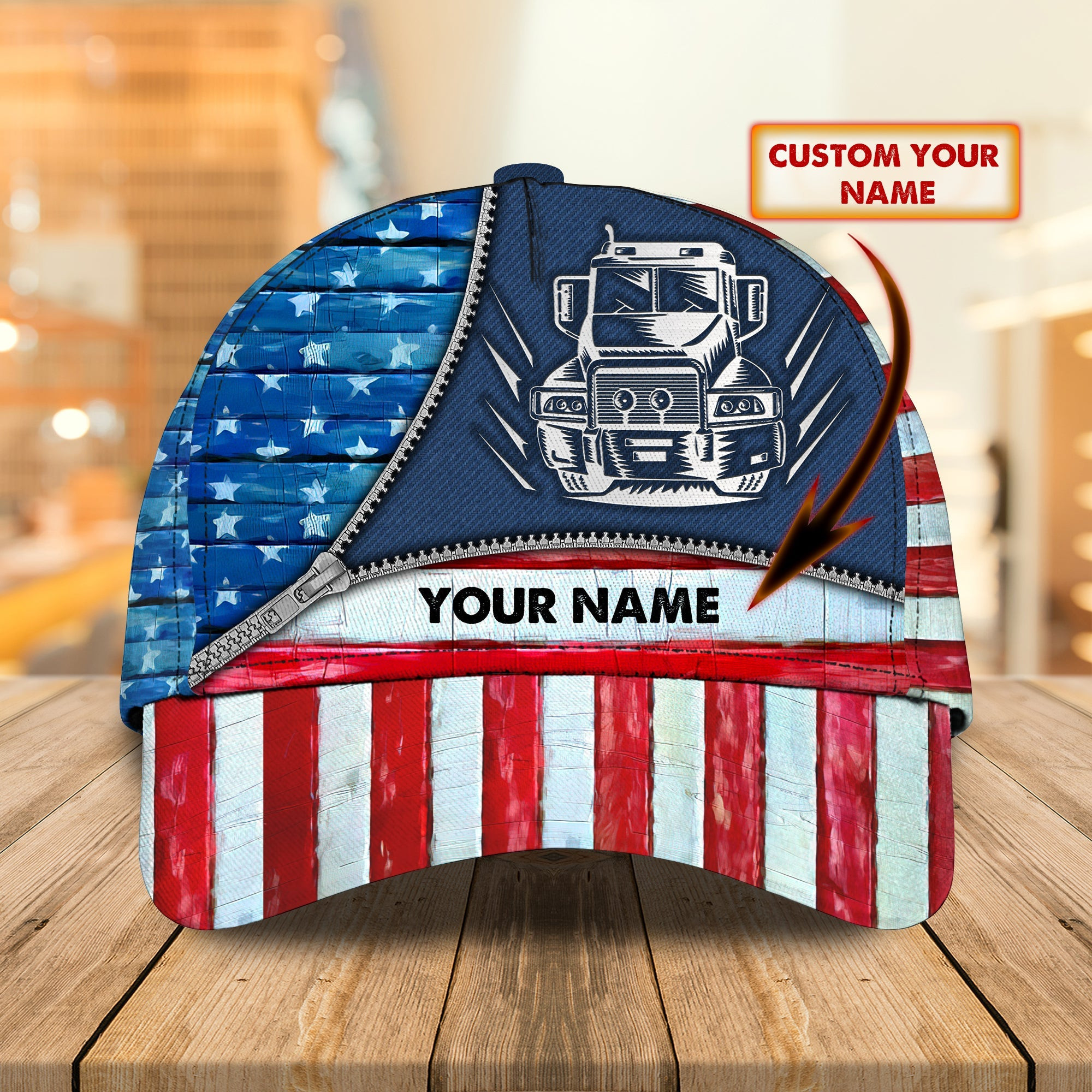 Custom Classic Trucker Cap - Personalized Name Option Trucker Hats Custom Hats Gifts For Men & Women