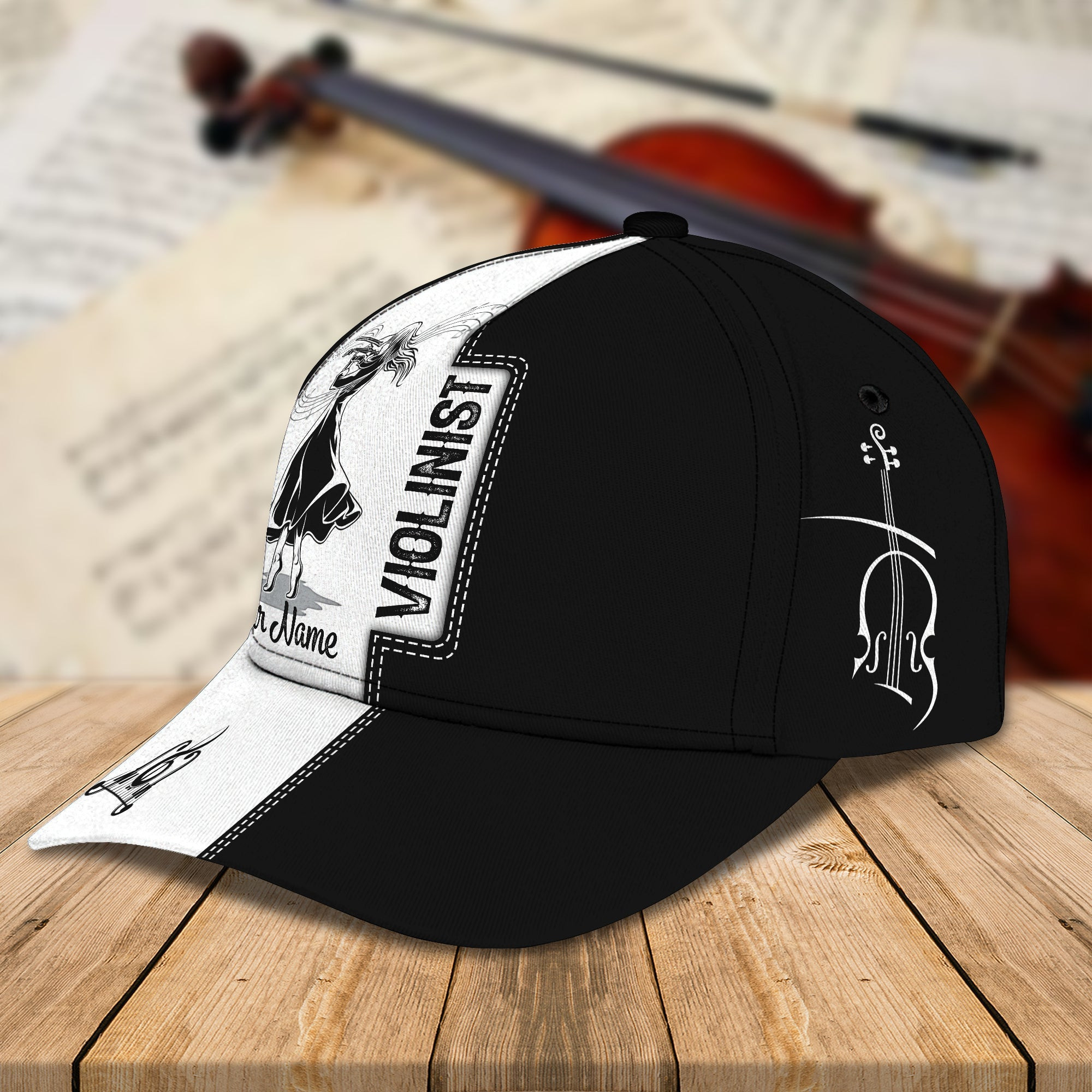 Custom Classic Violinist Cap Trucker Hats Custom Hats Gifts For Men & Women
