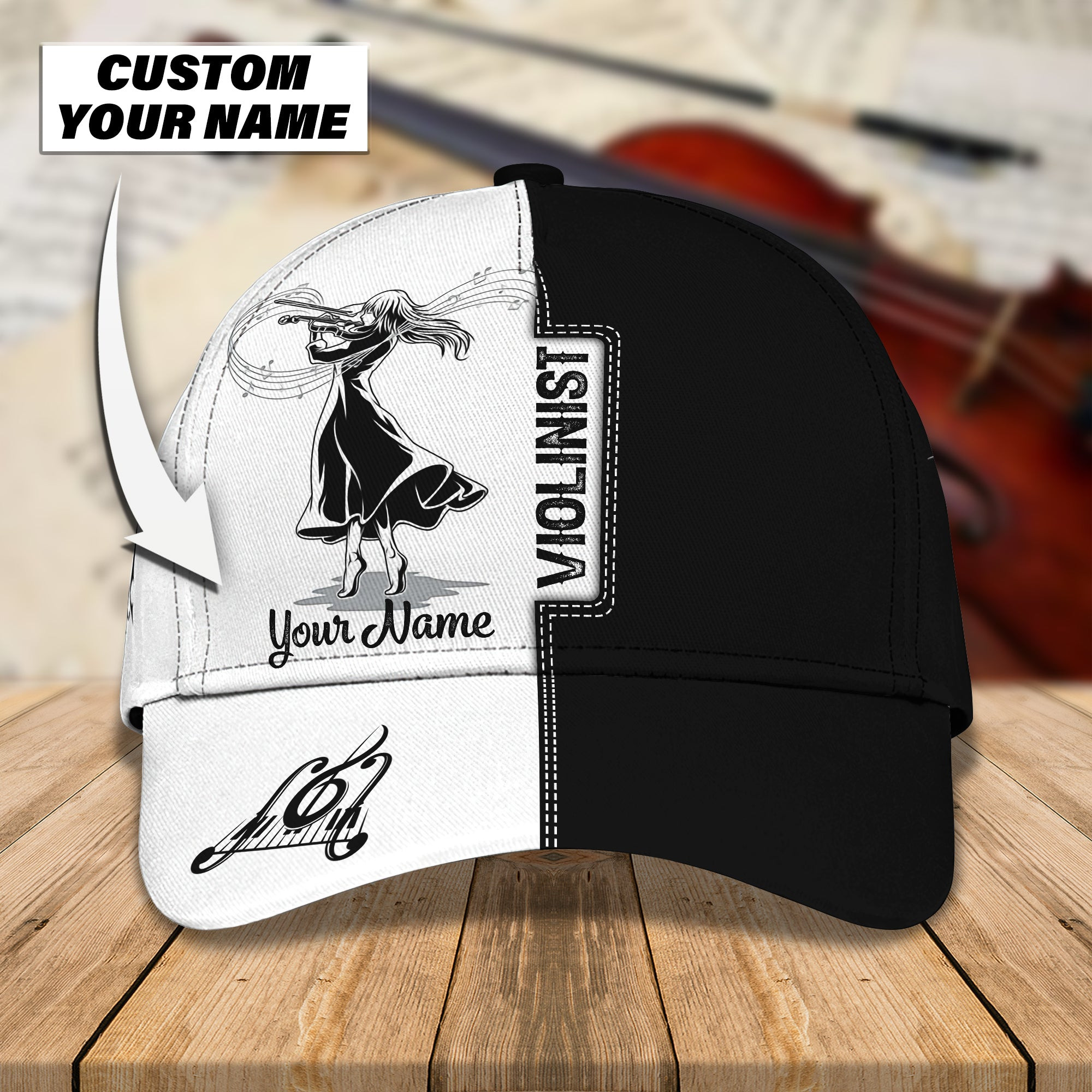 Custom Classic Violinist Cap Trucker Hats Custom Hats Gifts For Men & Women