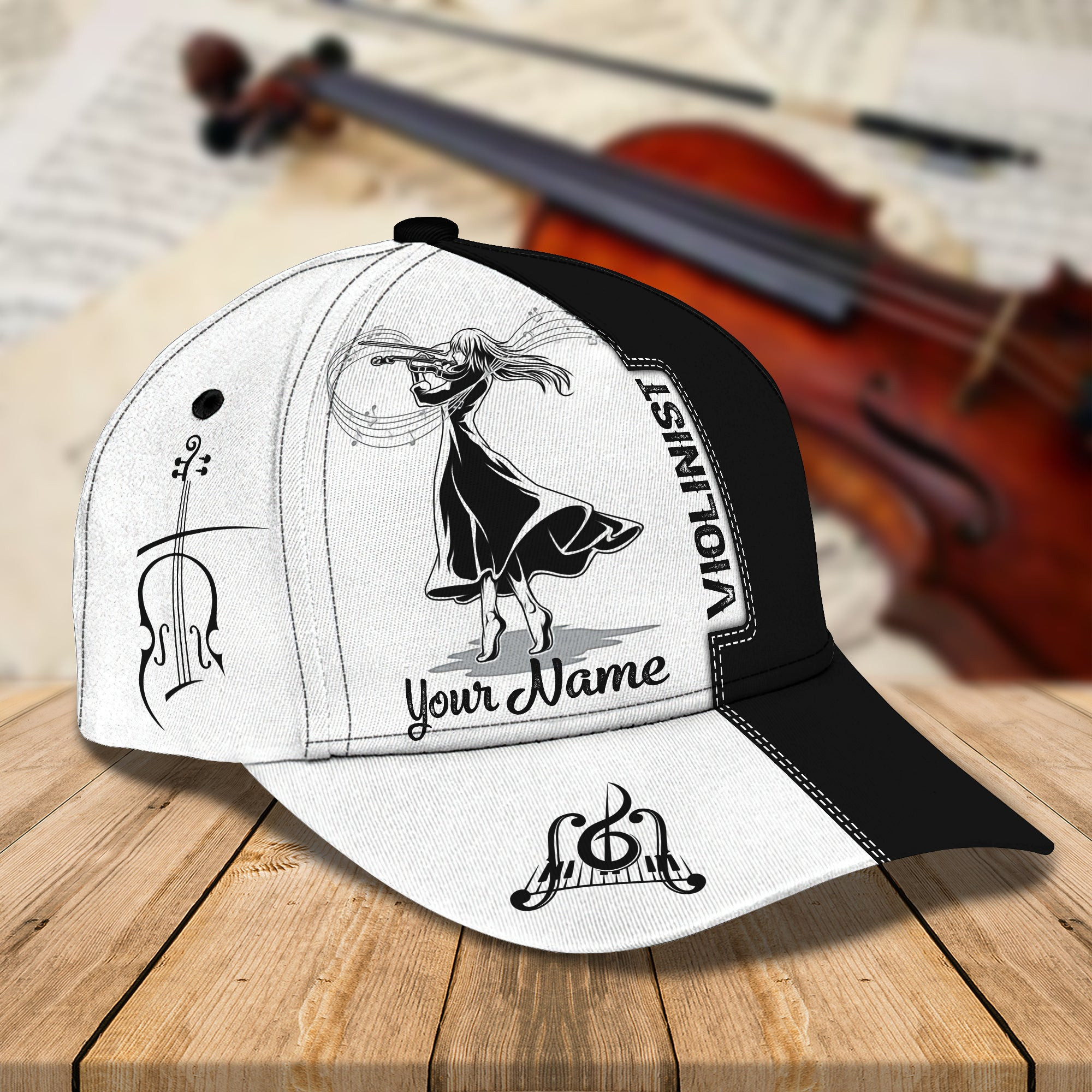 Custom Classic Violinist Cap Trucker Hats Custom Hats Gifts For Men & Women