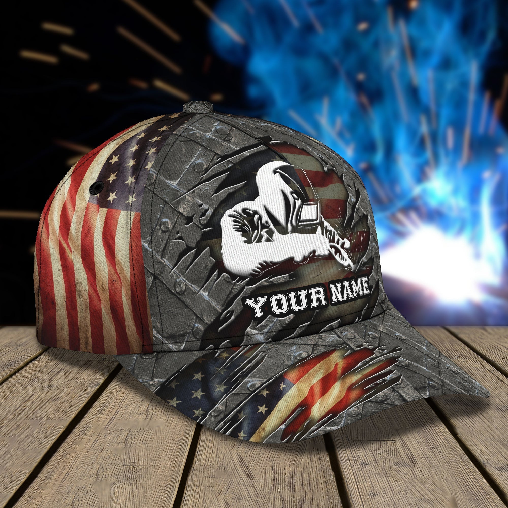 Custom Classic Welder Cap - Personalized Name Cap Trucker Hats Custom Hats Gifts For Men & Women