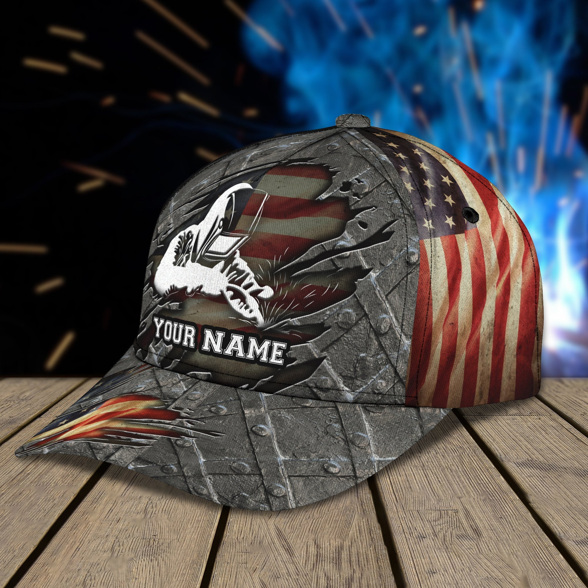 Custom Classic Welder Cap - Personalized Name Cap Trucker Hats Custom Hats Gifts For Men & Women