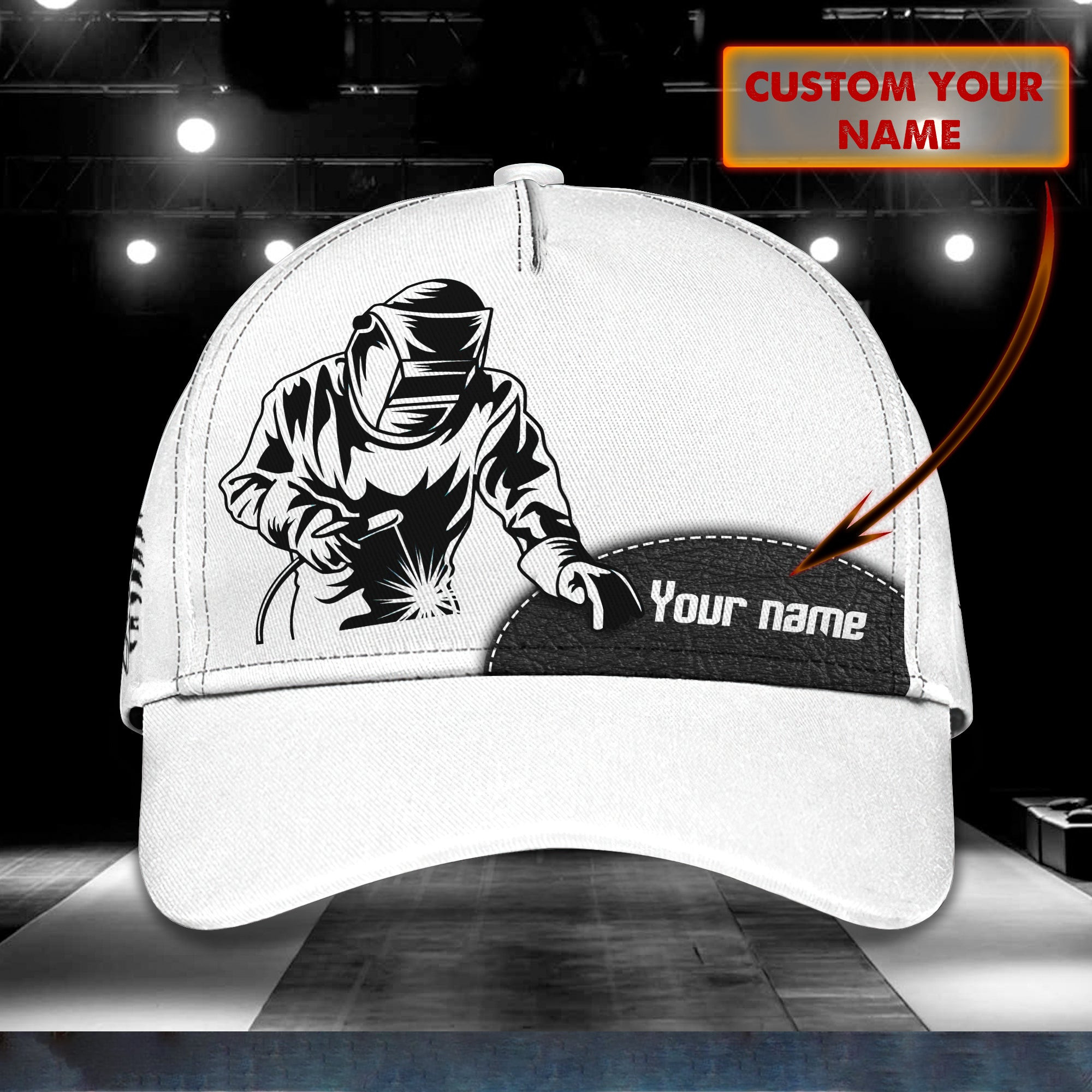 Custom Classic Welding Cap - Personalized Name Cap Trucker Hats Custom Hats Gifts For Men & Women