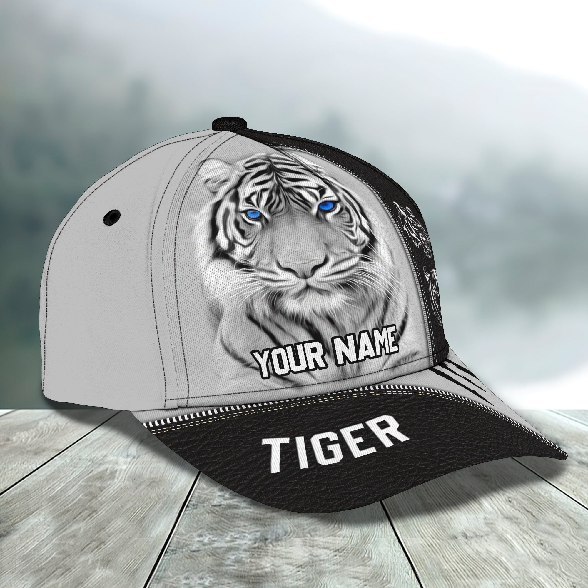 Custom Classic White Tiger Cap Trucker Hats Custom Hats Gifts For Men & Women
