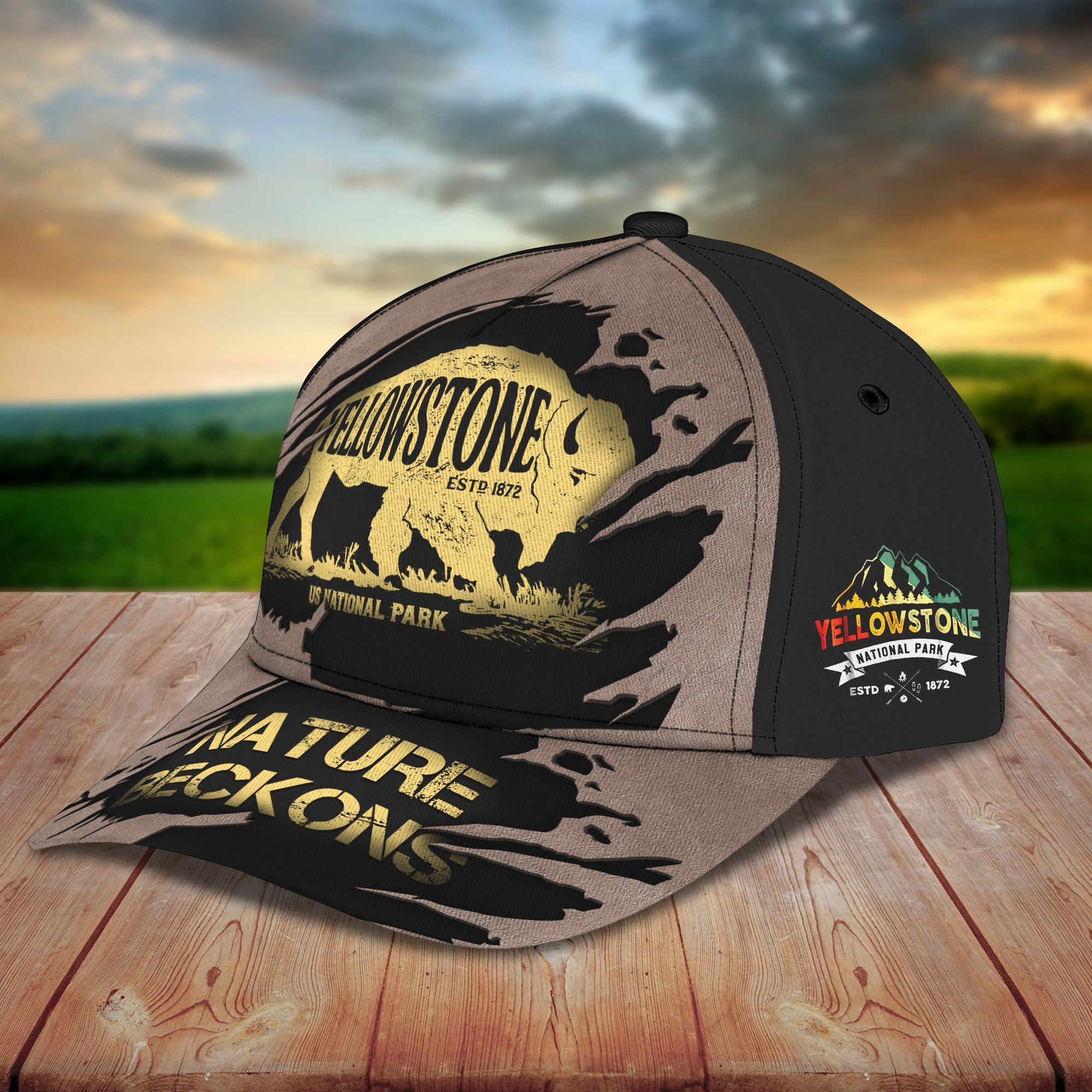 Custom Classic Yellowstone Cap - Personalized Name Option Trucker Hats Custom Hats Gifts For Men & Women