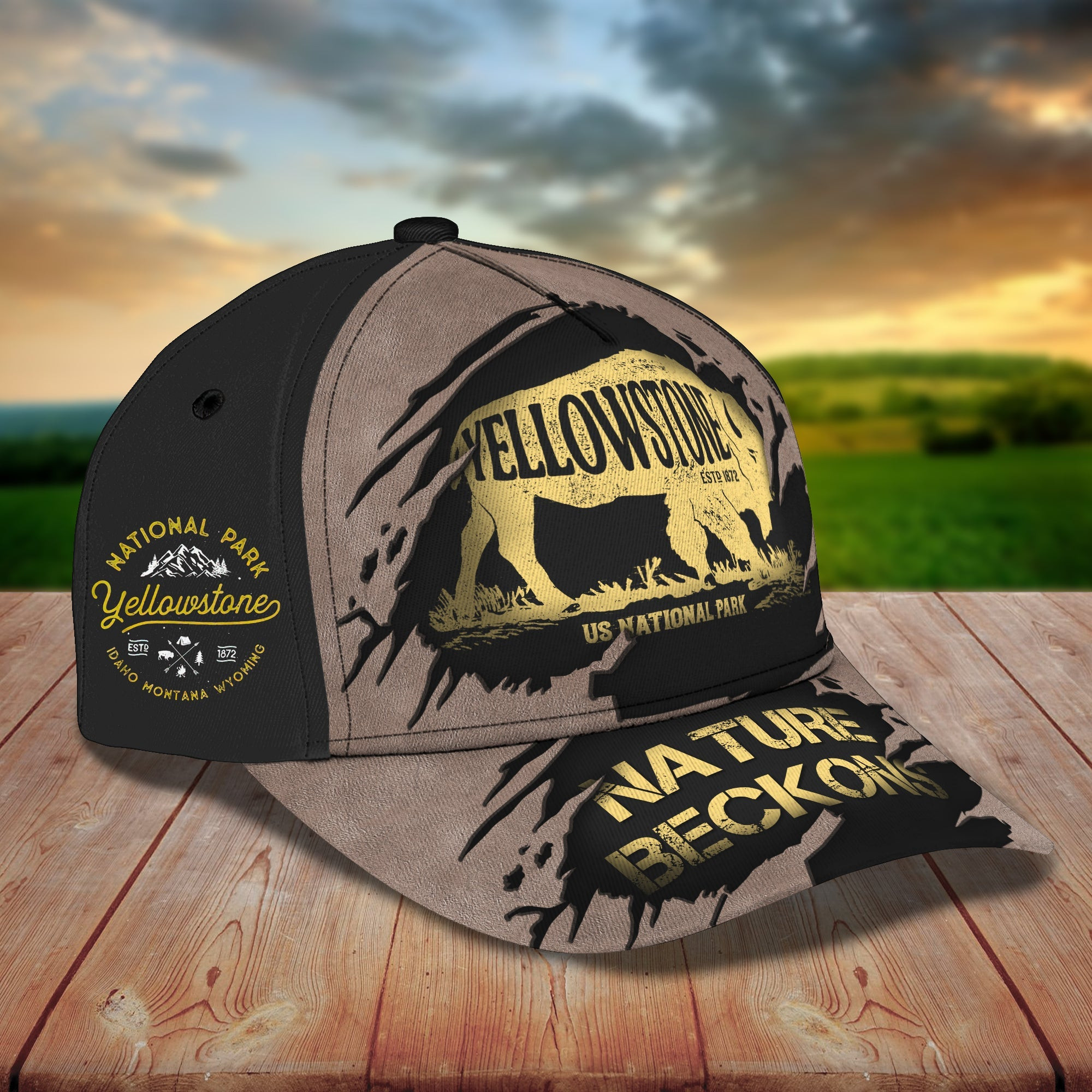 Custom Classic Yellowstone Cap - Personalized Name Option Trucker Hats Custom Hats Gifts For Men & Women