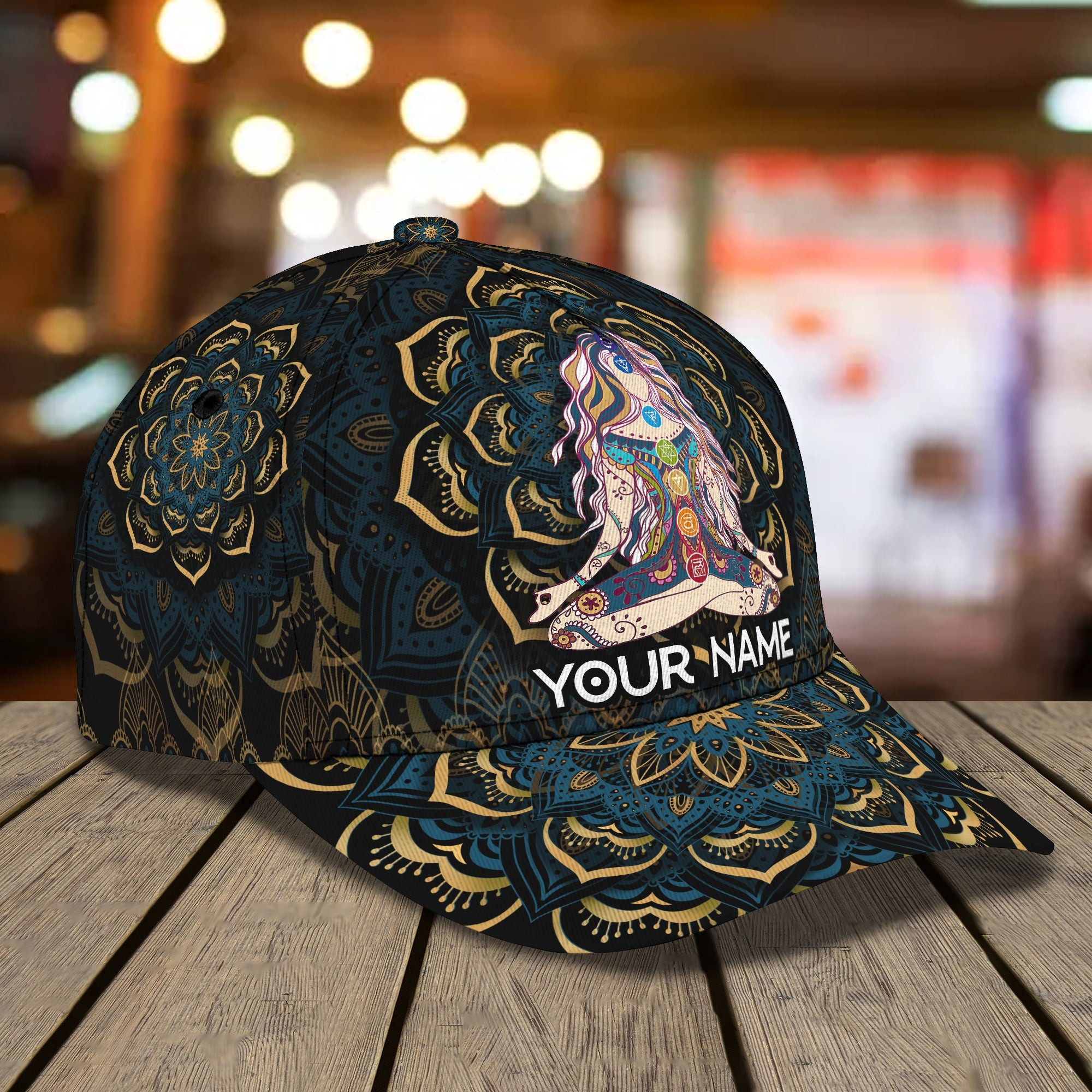 Custom Classic Yoga Mandala Personalized Cap Trucker Hats Custom Hats Gifts For Men & Women