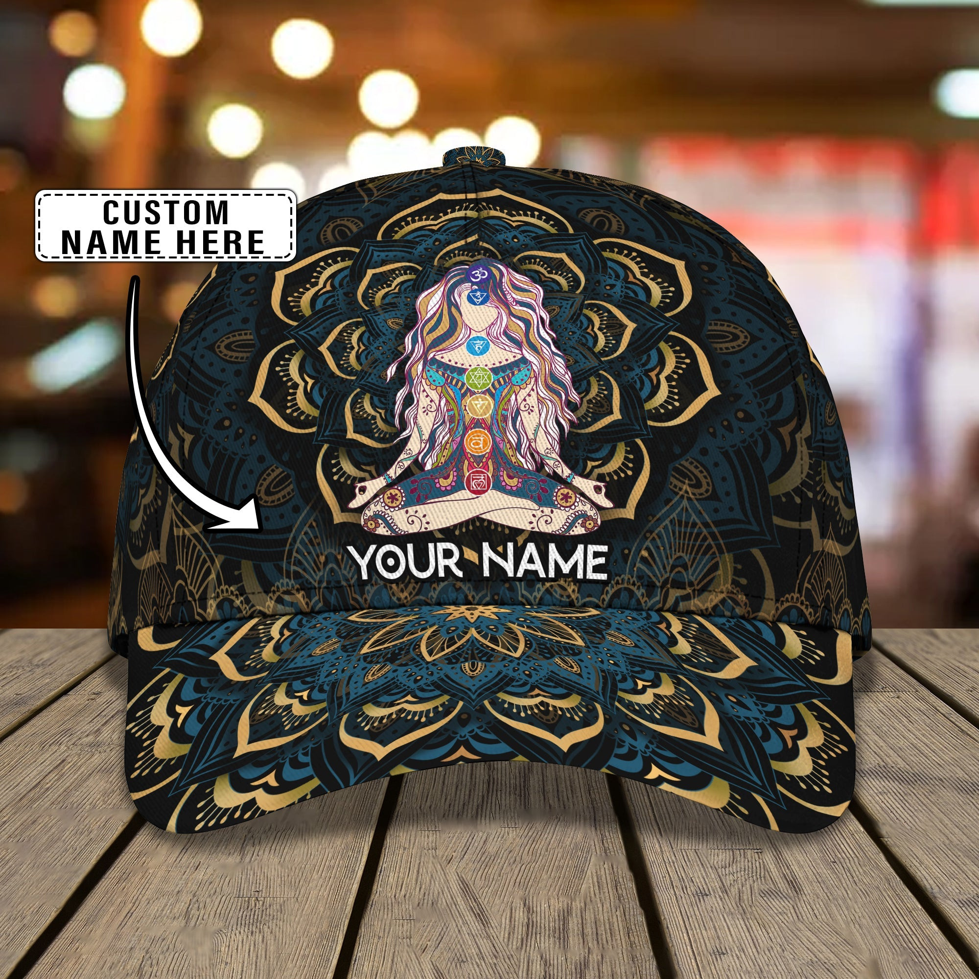 Custom Classic Yoga Mandala Personalized Cap Trucker Hats Custom Hats Gifts For Men & Women
