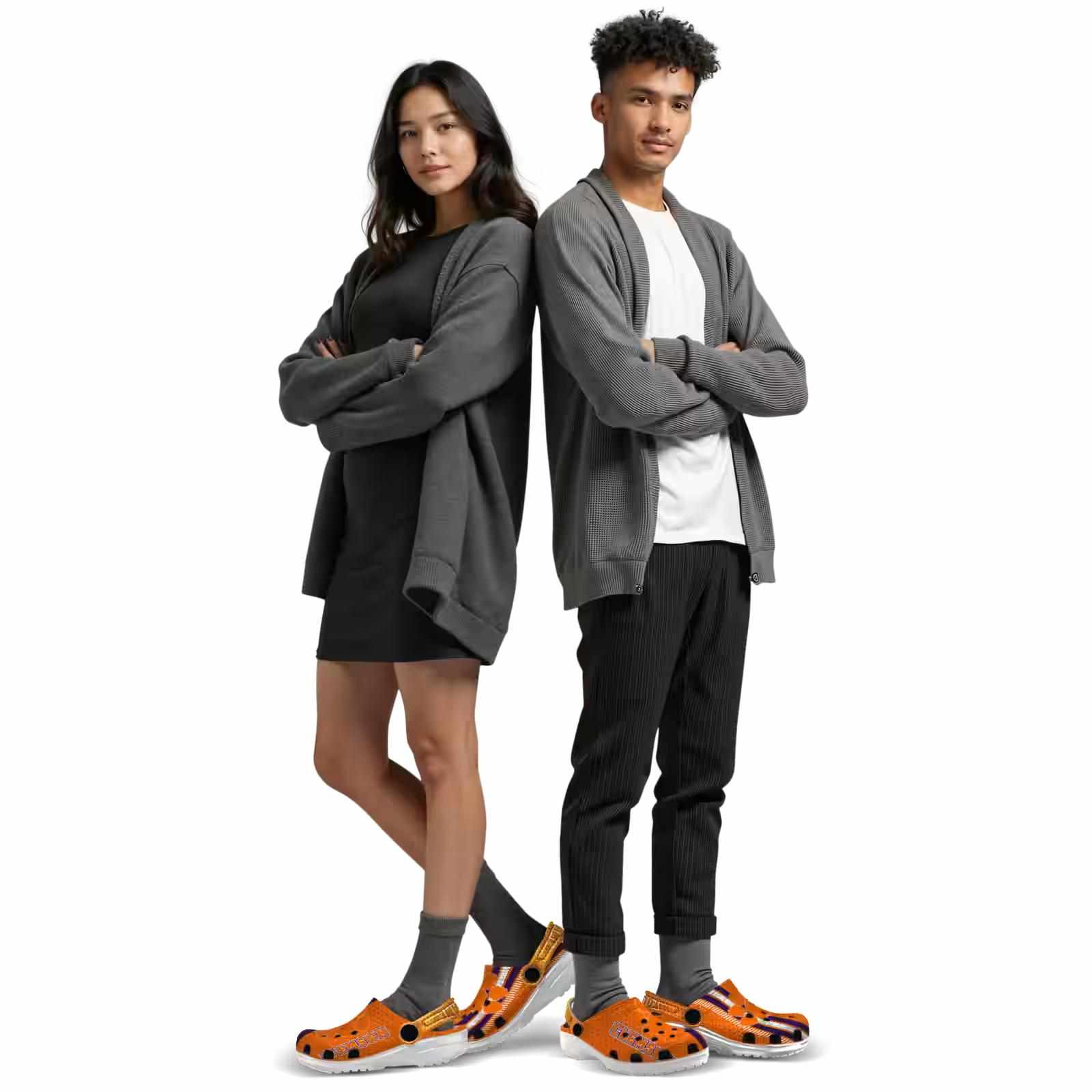 Custom Clemson Tigers Contrasting Stripes ClogTVC180101 - Image 7