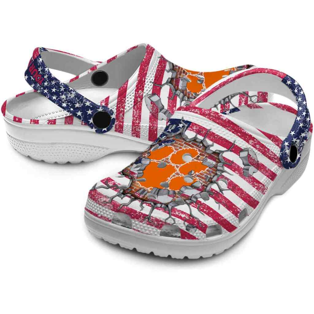 Custom Clemson Tigers Freedom Splinter ClogTVC180102 - Image 3