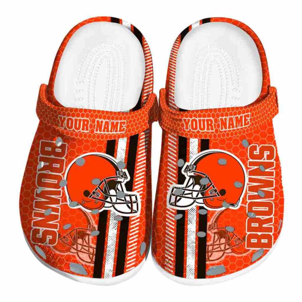 Custom Cleveland Browns Contrasting Stripes ClogTVC1801985