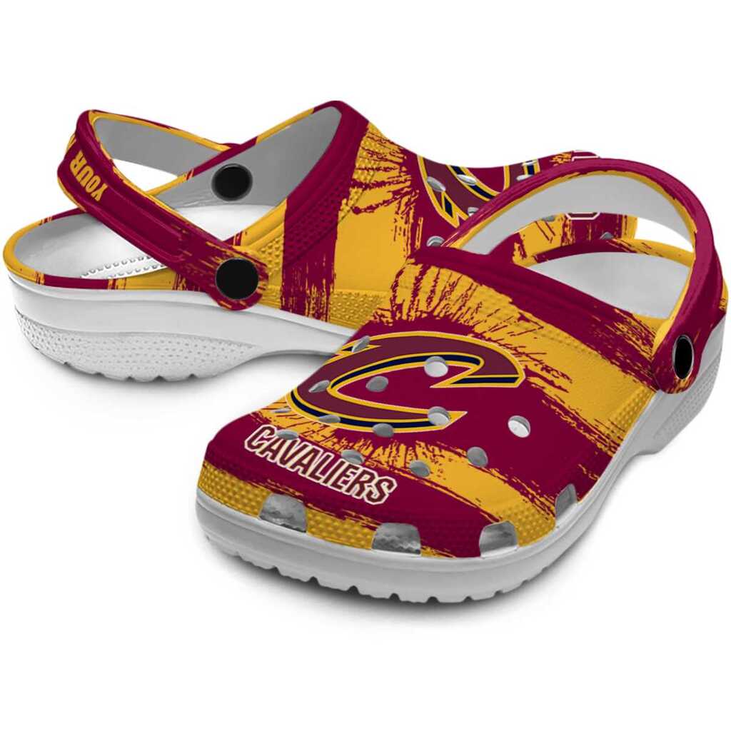 Custom Cleveland Cavaliers Paint Splatter Graphics ClogTVC1801916 - Image 3