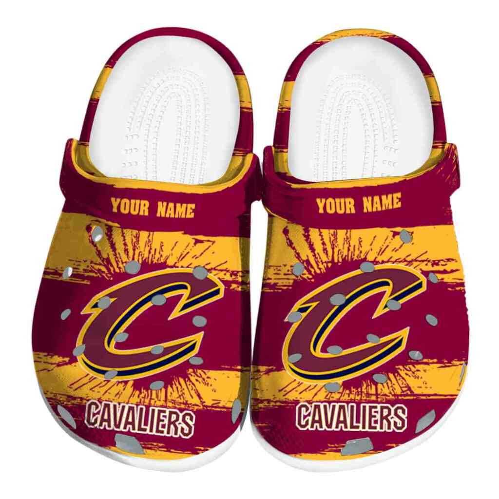 Custom Cleveland Cavaliers Paint Splatter Graphics ClogTVC1801916