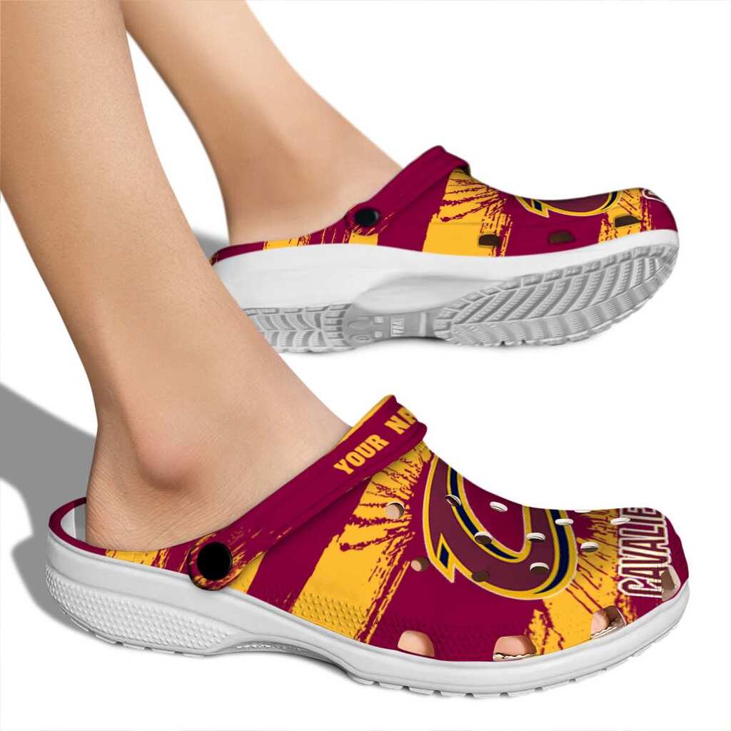 Custom Cleveland Cavaliers Paint Splatter Graphics ClogTVC1801916 - Image 2