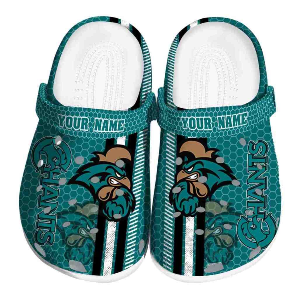 Custom Coastal Carolina Chanticleers Contrasting Stripes ClogTVC1801740