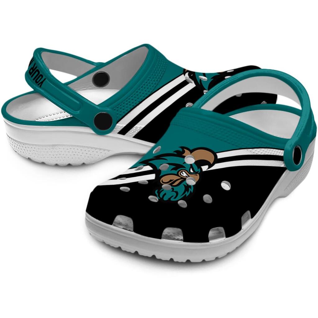 Custom Coastal Carolina Chanticleers Striped Accents ClogTVC1801835 - Image 3