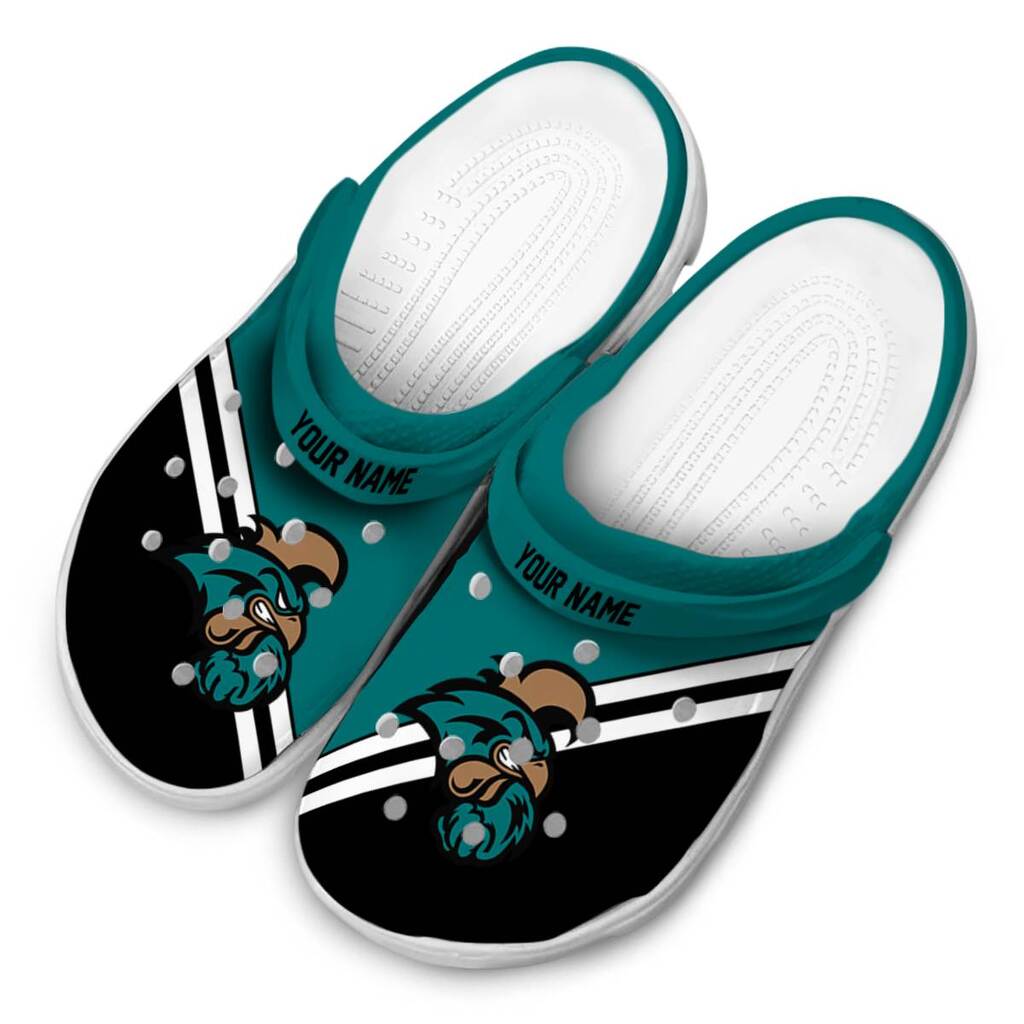 Custom Coastal Carolina Chanticleers Striped Accents ClogTVC1801835 - Image 4