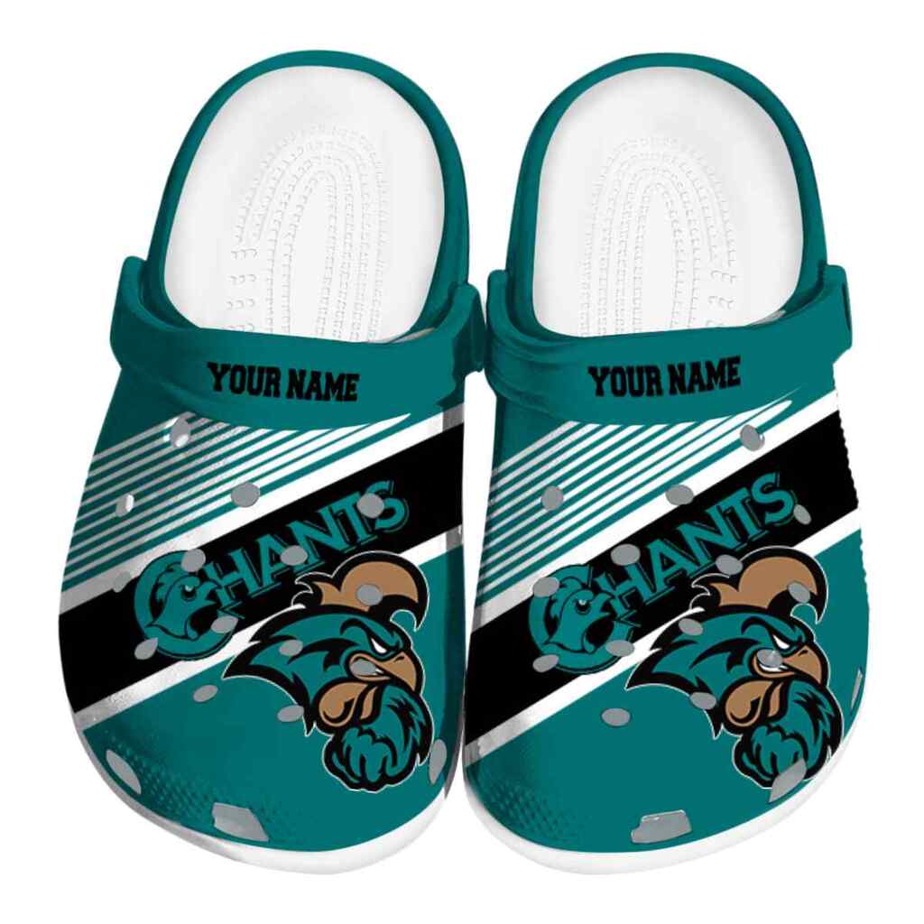 Custom Coastal Carolina Chanticleers Vibrant Dual-Tone ClogTVC1801779