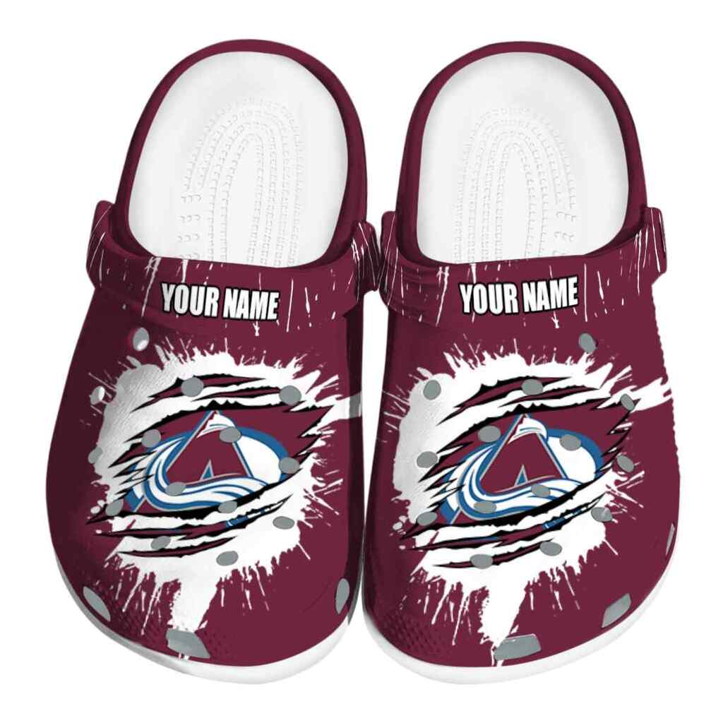 Custom Colorado Avalanche Splash Motif Background ClogTVC1801865