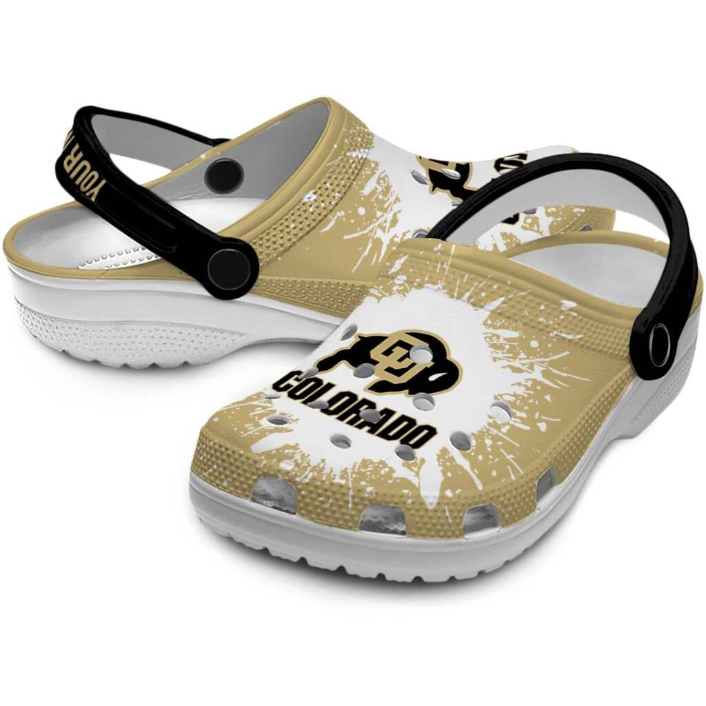 Custom Colorado Buffaloes Splash Art ClogTVC1801748 - Image 3