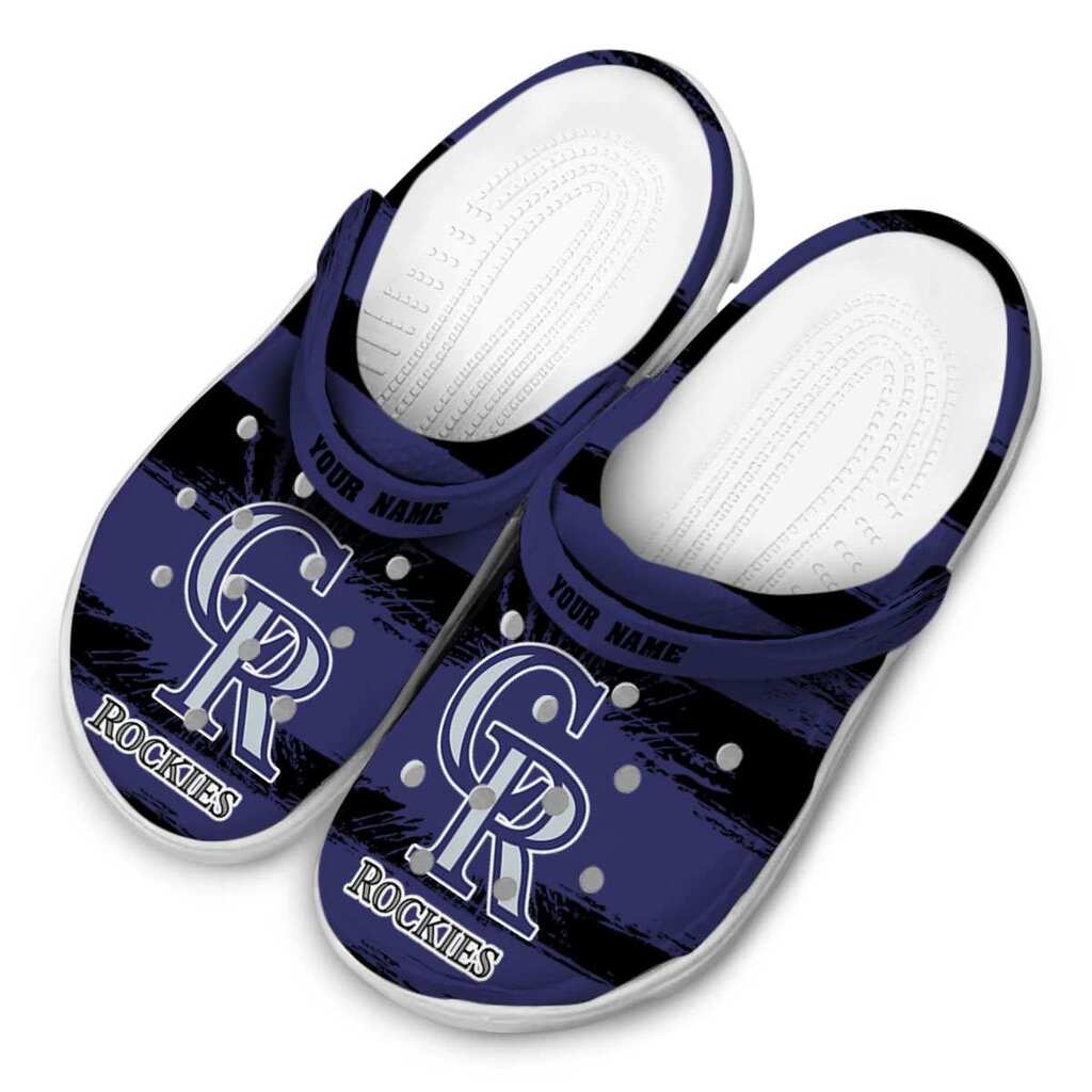 Custom Colorado Rockies Paint Splatter Graphics ClogTVC180103 - Image 4