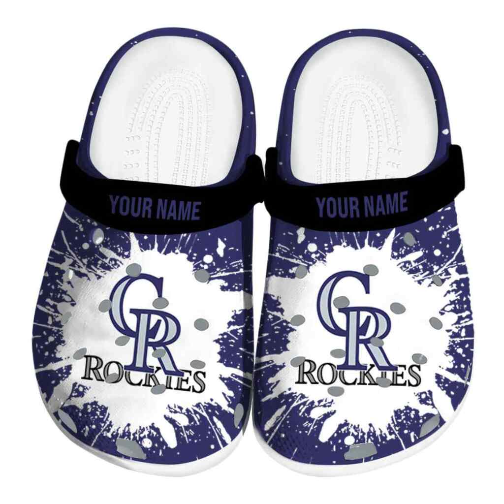 Custom Colorado Rockies Splash Art ClogTVC180103