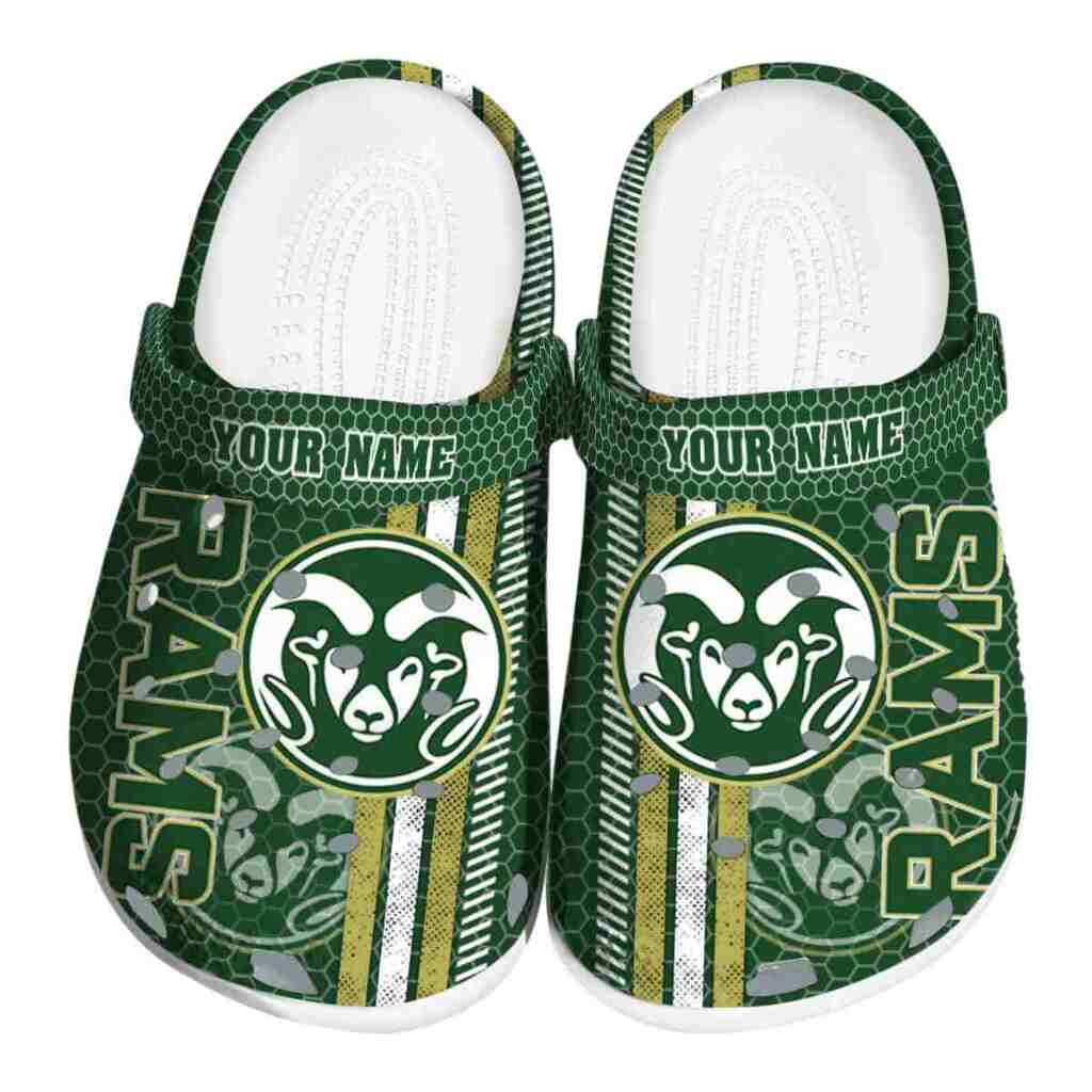 Custom Colorado State Rams Contrasting Stripes ClogTVC1801741