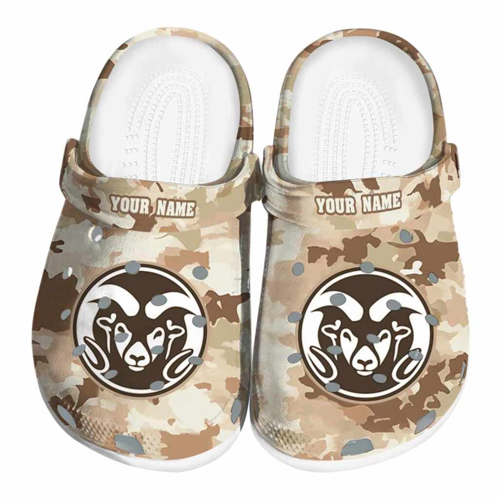 Custom Colorado State Rams Desert Camo ClogTVC1801756