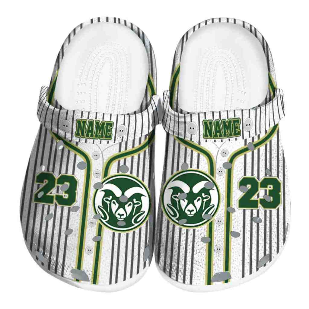 Custom Colorado State Rams Pinstripe Pattern ClogTVC1801748