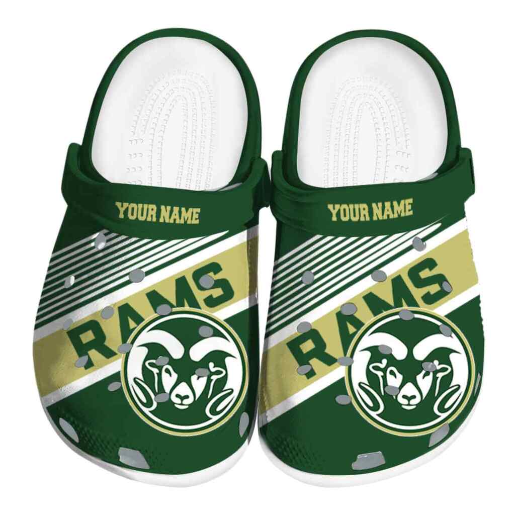 Custom Colorado State Rams Vibrant Dual-Tone ClogTVC1801777