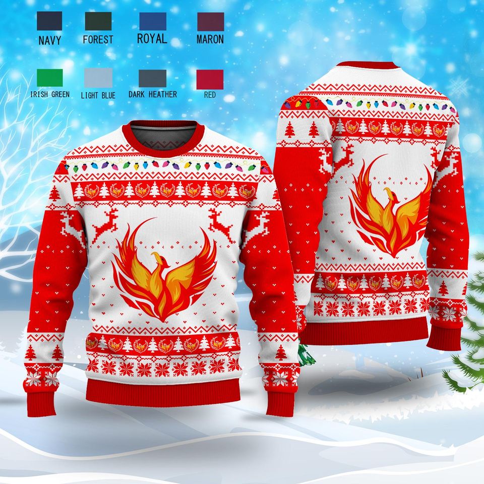 Custom Company Logo Image Reindeer Xmas Sweatshirt, Christmas Gift For Men Women Kid - Image 5