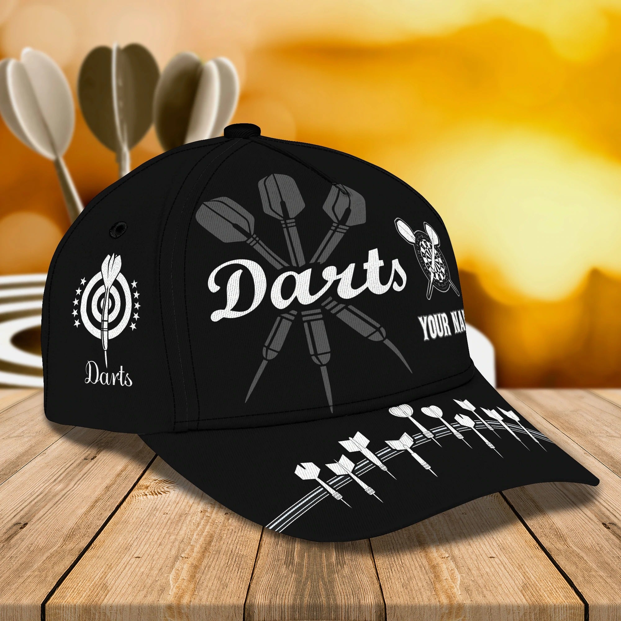 Custom Cool Dart Cap For Dart Boy Girl, Dart And Beer Baseball 3D Cap Hat, To Husband Darter Cap Hat Trucker Hats Custom Hats Gifts For Men & Women