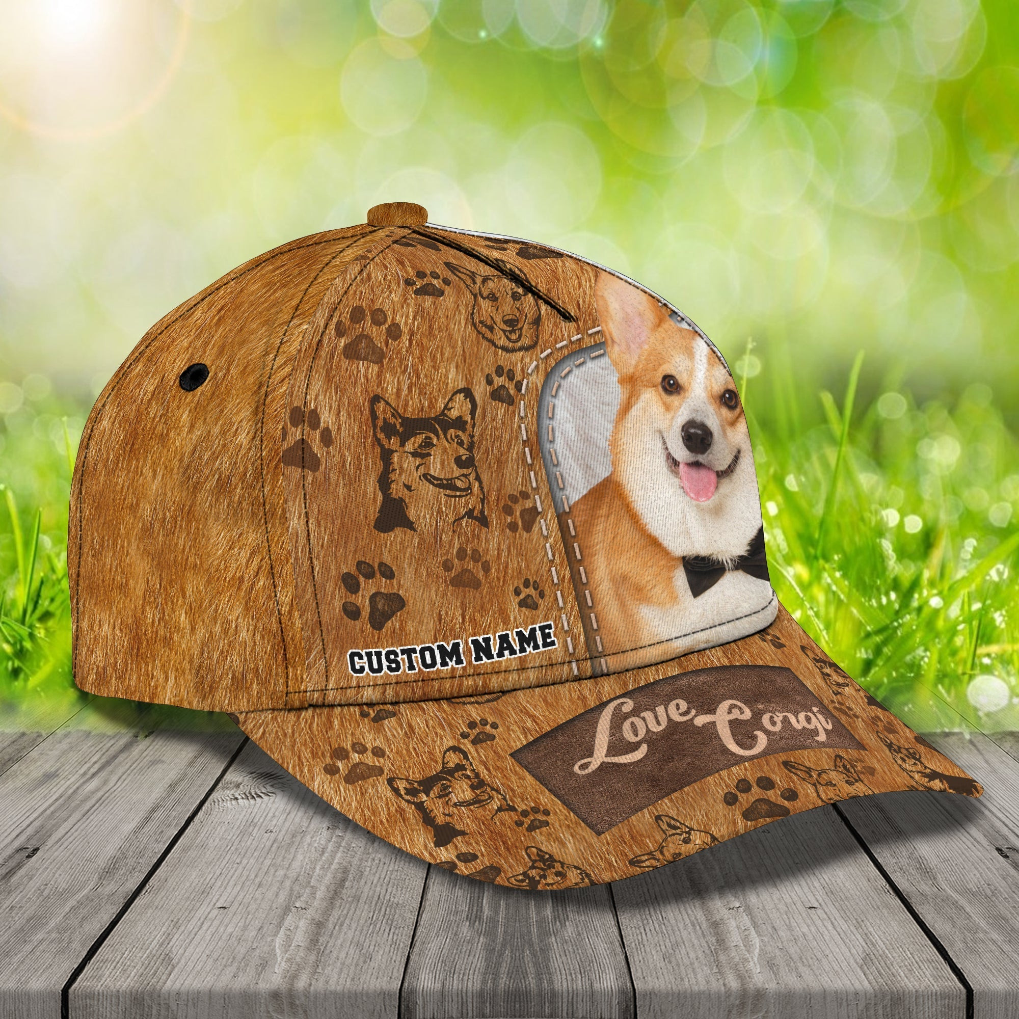 Custom Corgi Name Cap Trucker Hats Custom Hats Gifts For Men & Women
