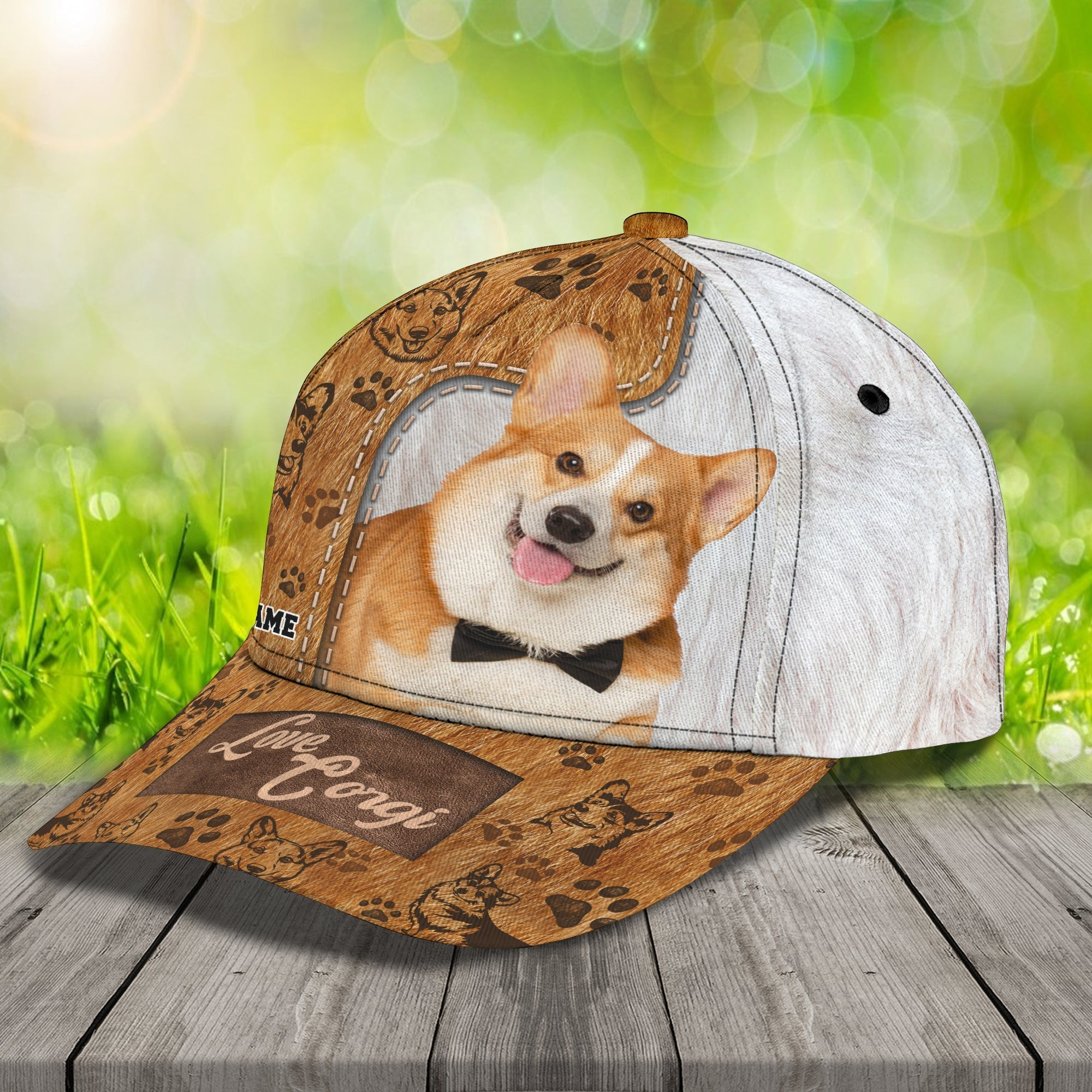 Custom Corgi Name Cap Trucker Hats Custom Hats Gifts For Men & Women