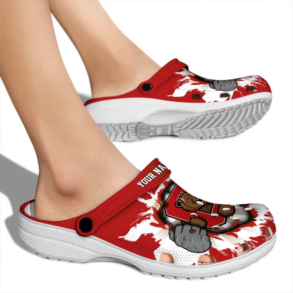 Custom Cornell Big Red Gripping Hand ClogTVC1801787 - Image 2
