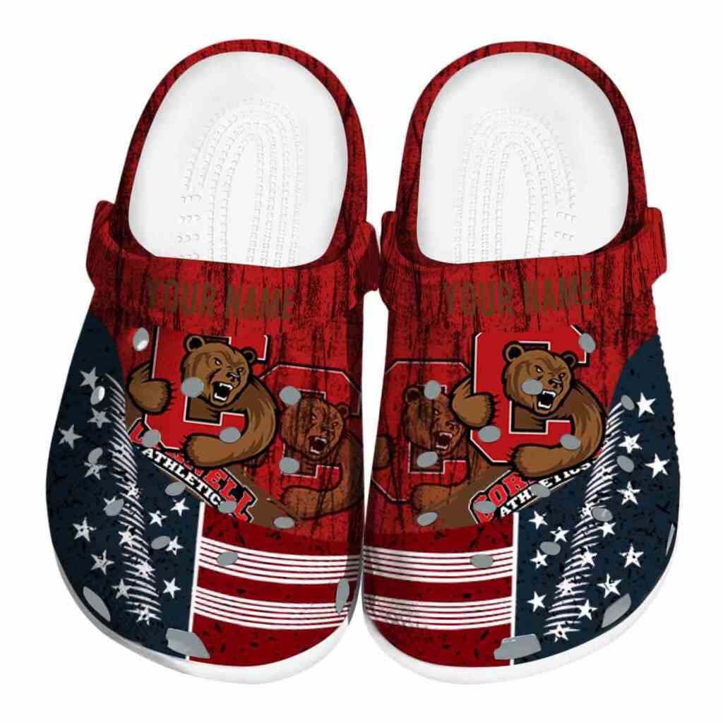 Custom Cornell Big Red Star-Spangled Side Pattern ClogTVC1801722