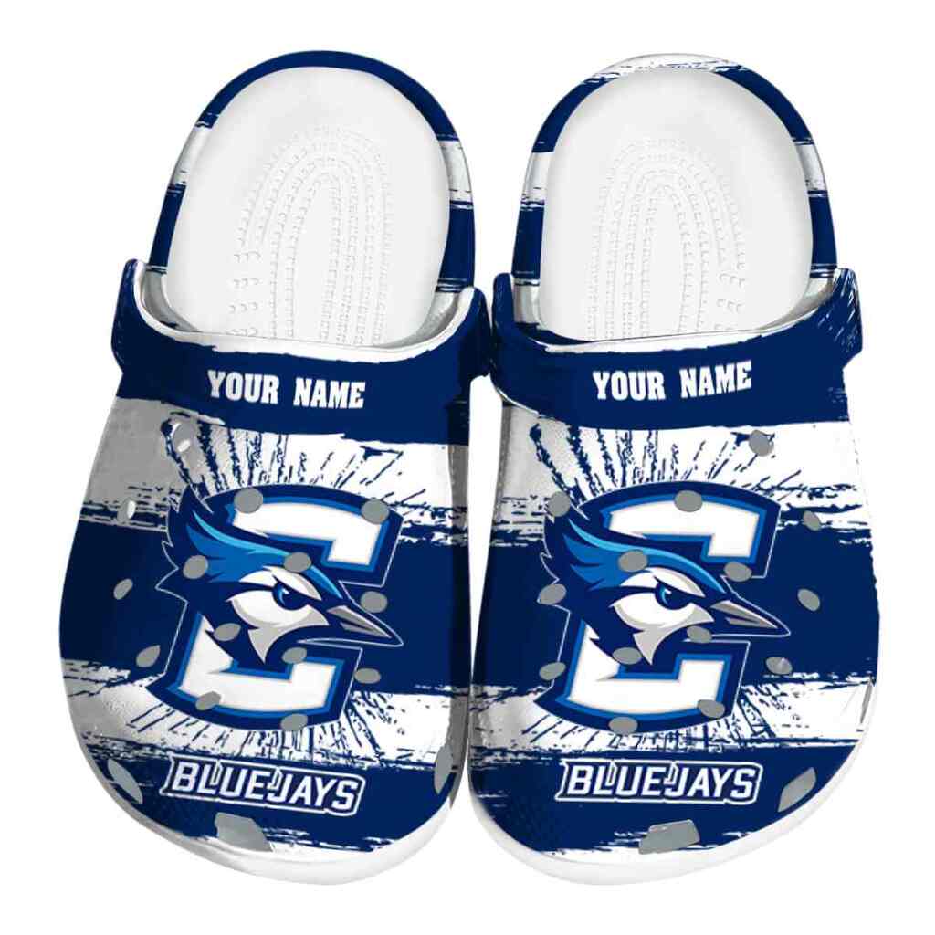 Custom Creighton Bluejays Paint Splatter Graphics ClogTVC1801722