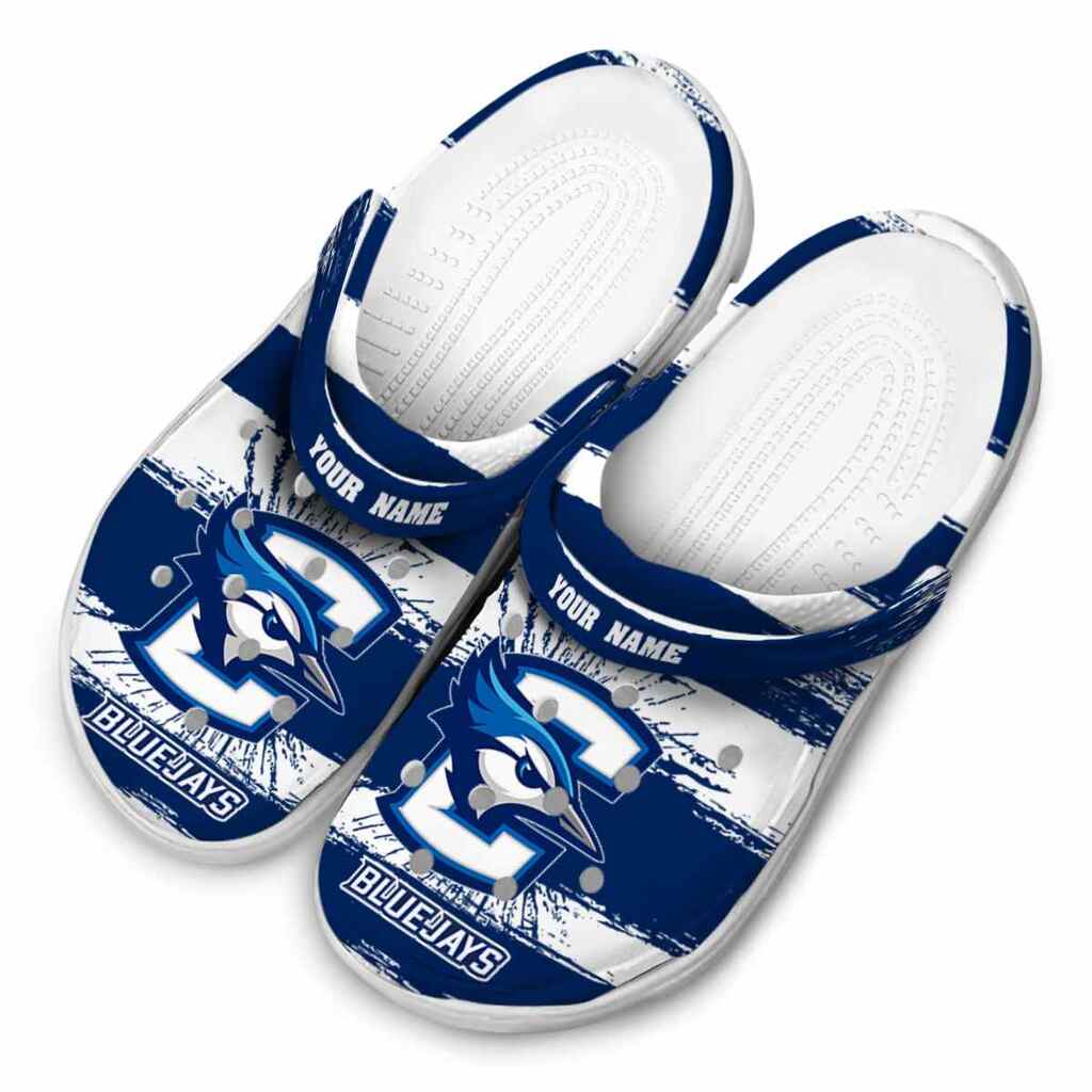 Custom Creighton Bluejays Paint Splatter Graphics ClogTVC1801722 - Image 4