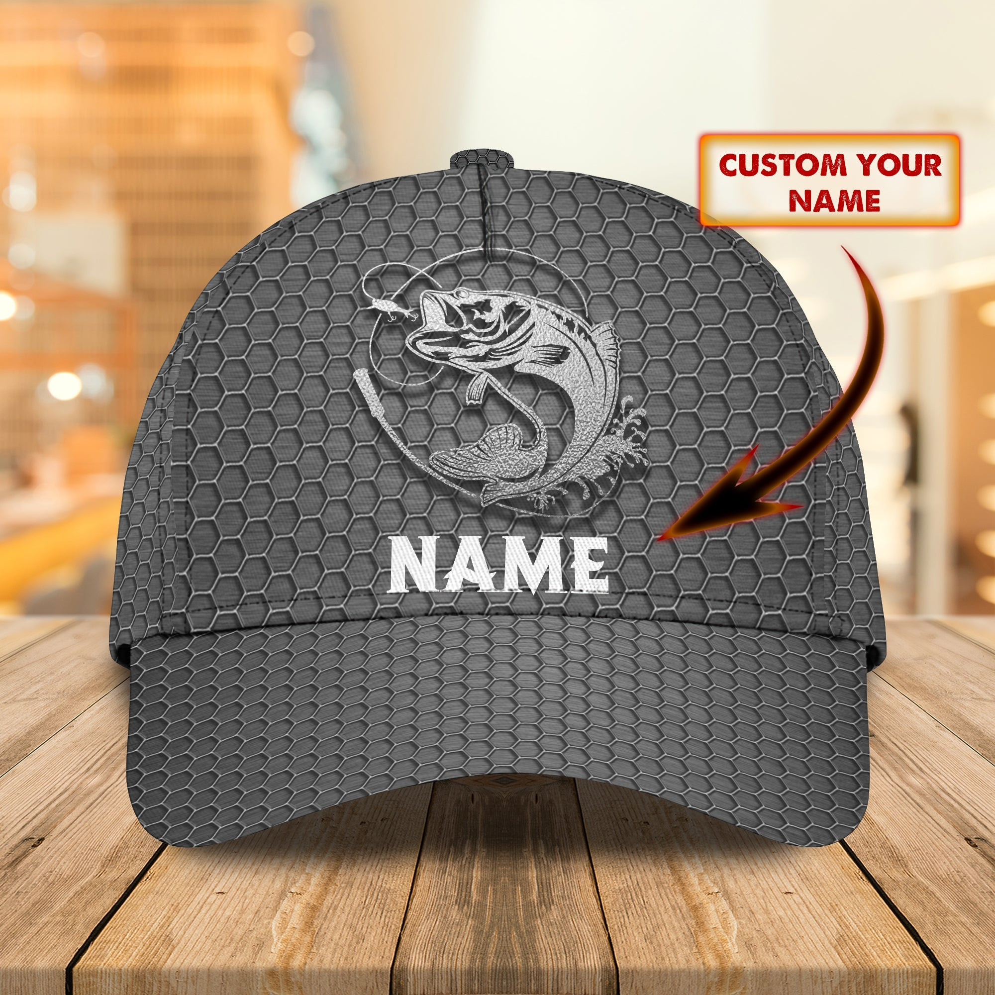 Custom Curved Cap - Personalized Classic Cap - Perfect Gift For Fishing Enthusiasts Trucker Hats Custom Hats Gifts For Men & Women