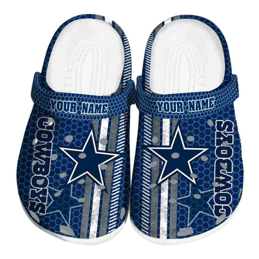 Custom Dallas Cowboys Contrasting Stripes ClogTVC1801152