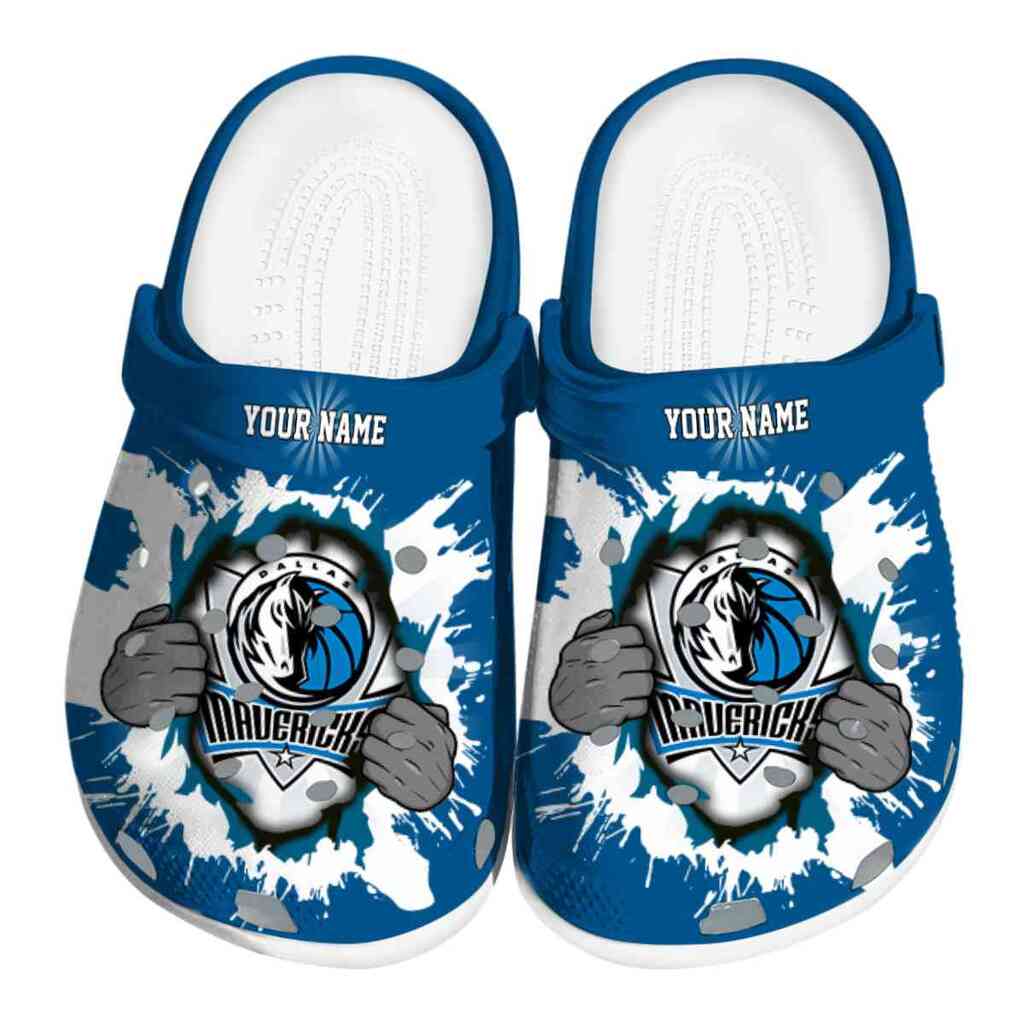 Custom Dallas Mavericks Gripping Hand ClogTVC1801681